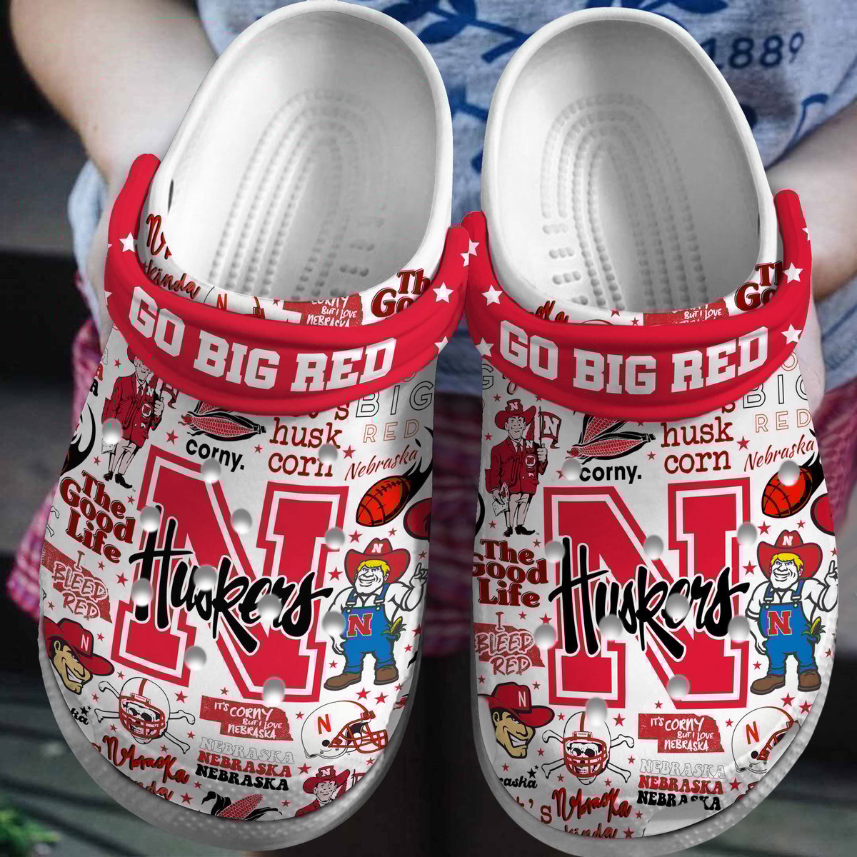 Nebraska Cornhuskers 2025 NCAA Sport Crocs Clogs For Men Women and Kids - GNL146718