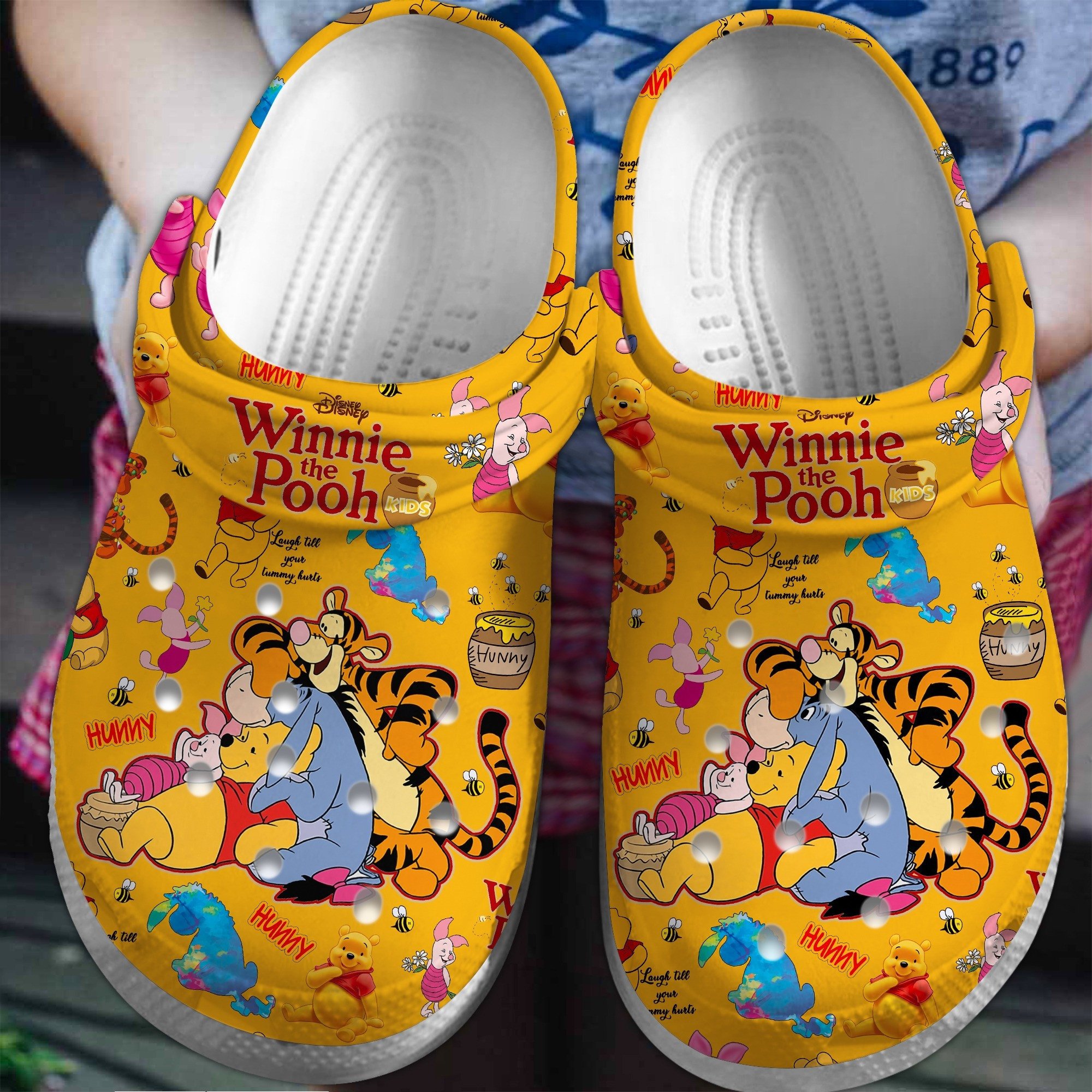 Winnie The Pooh Cartoon Crocs, Clogs Shoes Comfortable For Men Women and Kids - GNL2614619