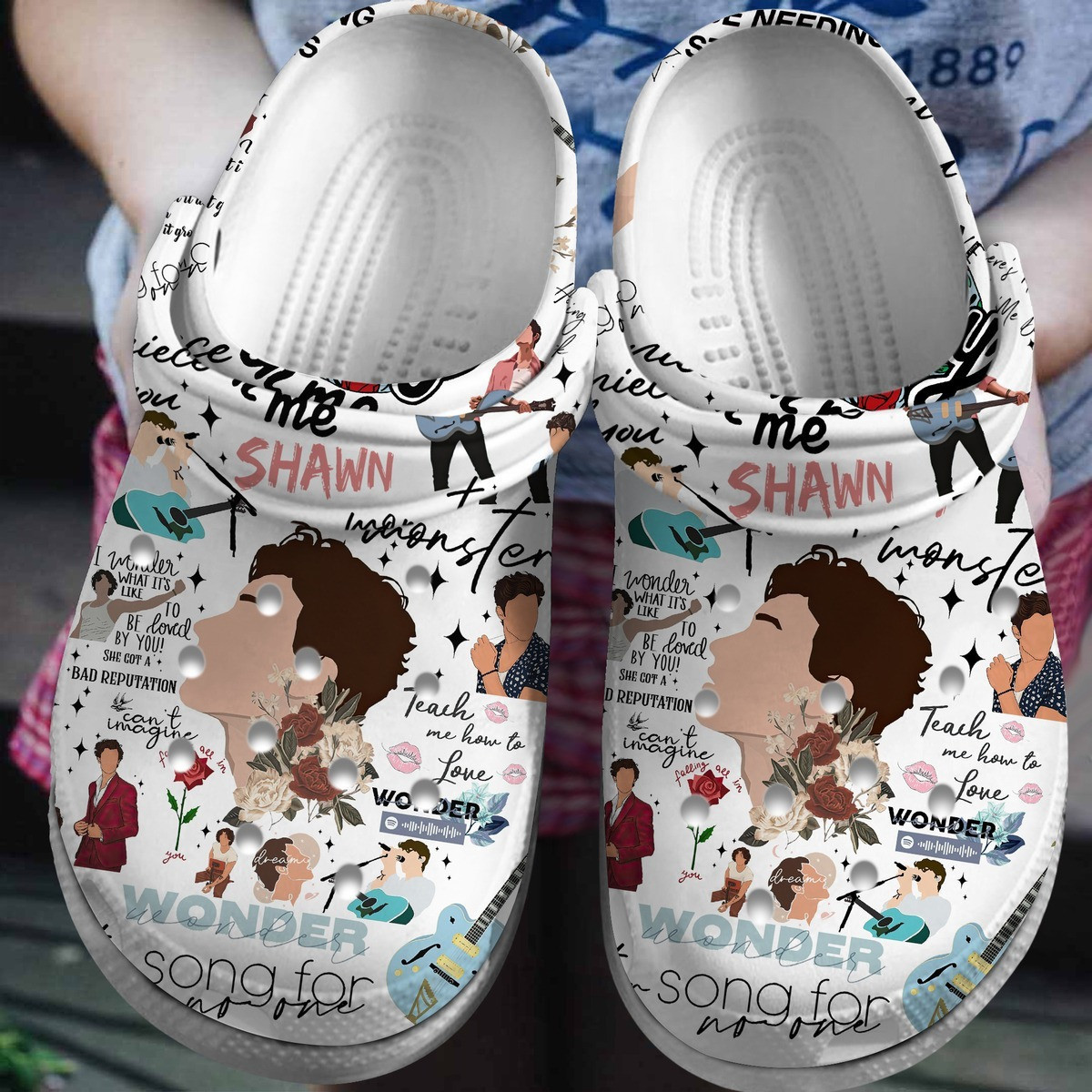 Manana Sera Bonito Music Crocs Clogs, Manana Sera Crocs