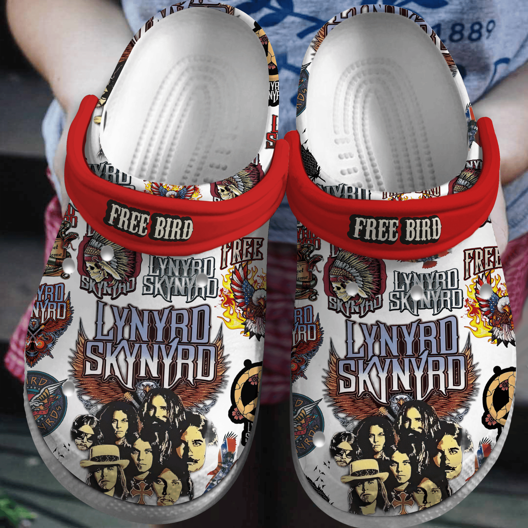 Aerosmith Band Crocs Crocband Clogs Shoes For Men Women and Kids