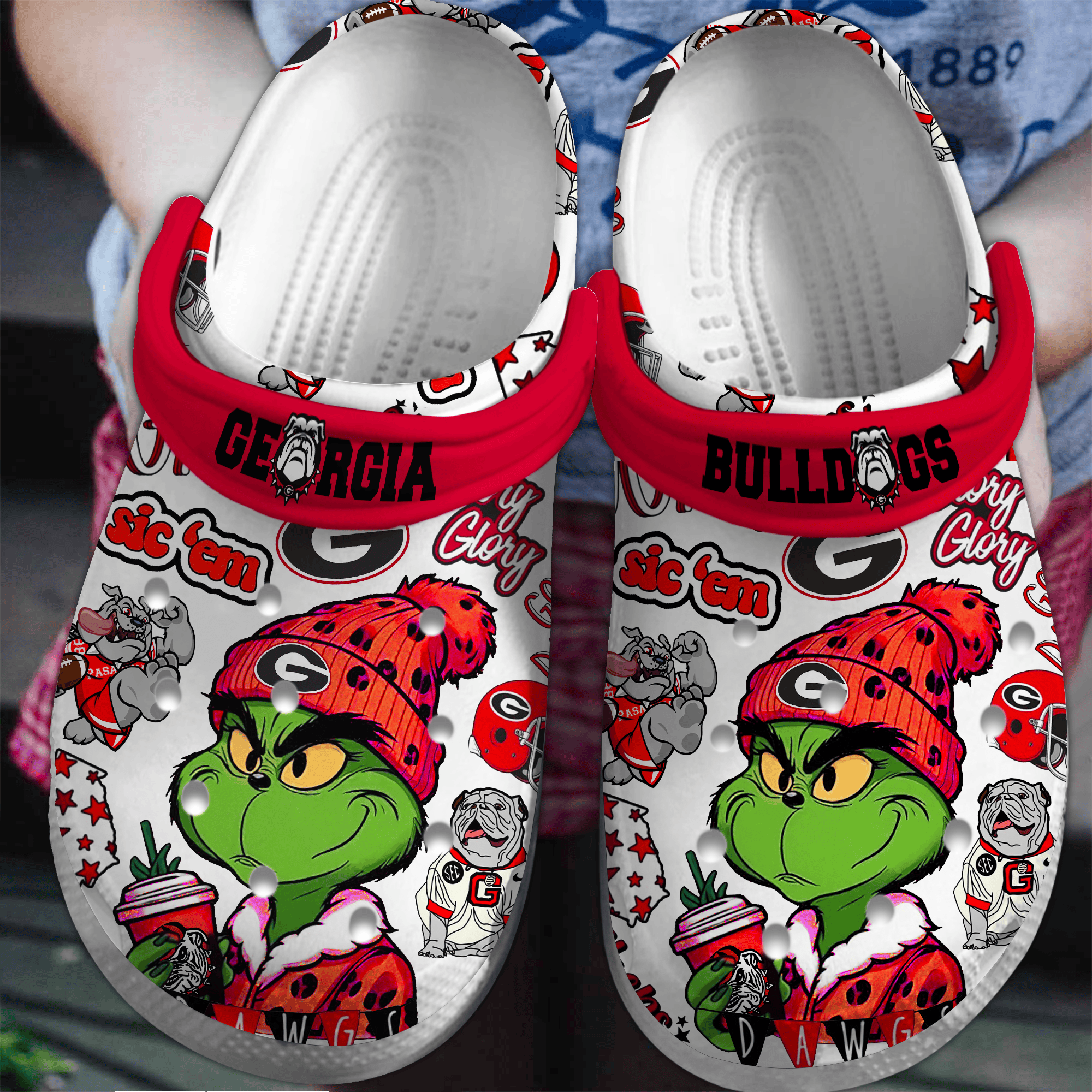 Grich Georgia Bulldogs 2025 NCAA Sport Crocs Clogs For Men Women and Kids