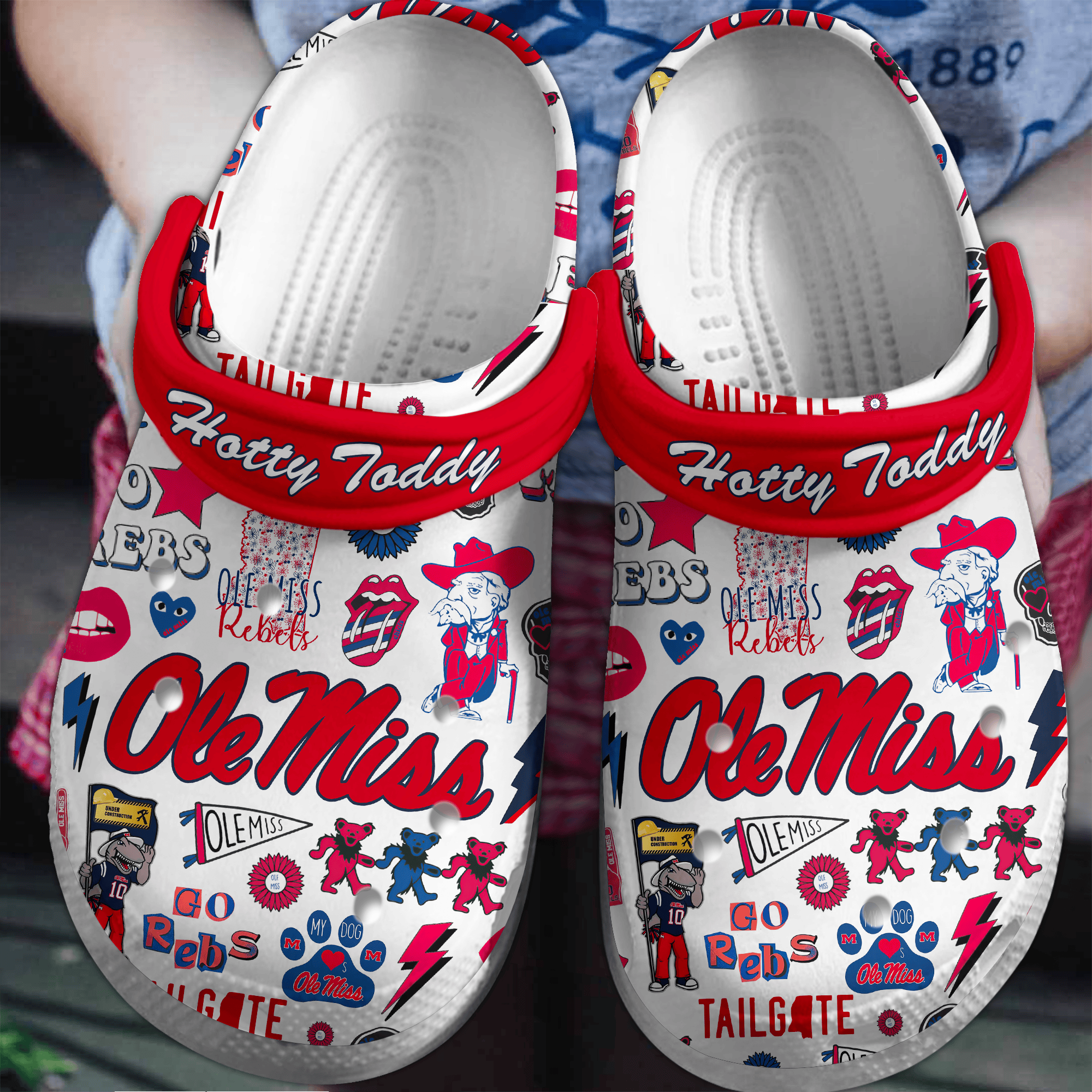 Ole Miss Rebels 2025 NCAA Sport Crocs Clogs For Men Women and Kids - GNL146743
