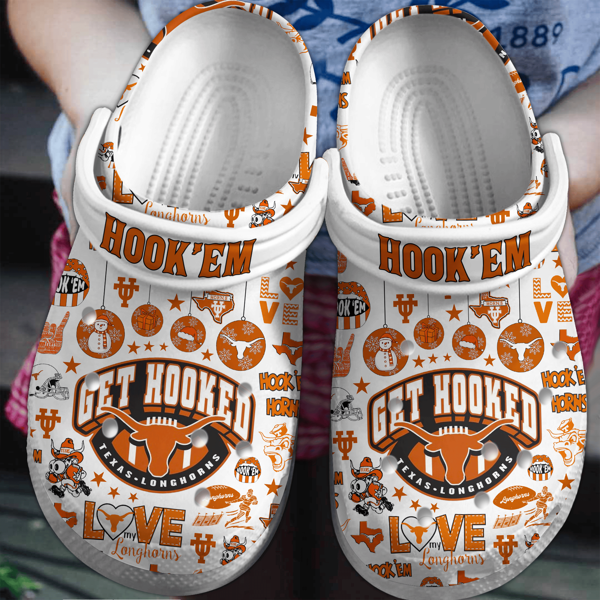 Texas Longhorns 2025 NCAA Sport Crocs Clogs For Men Women and Kids - GNL146752