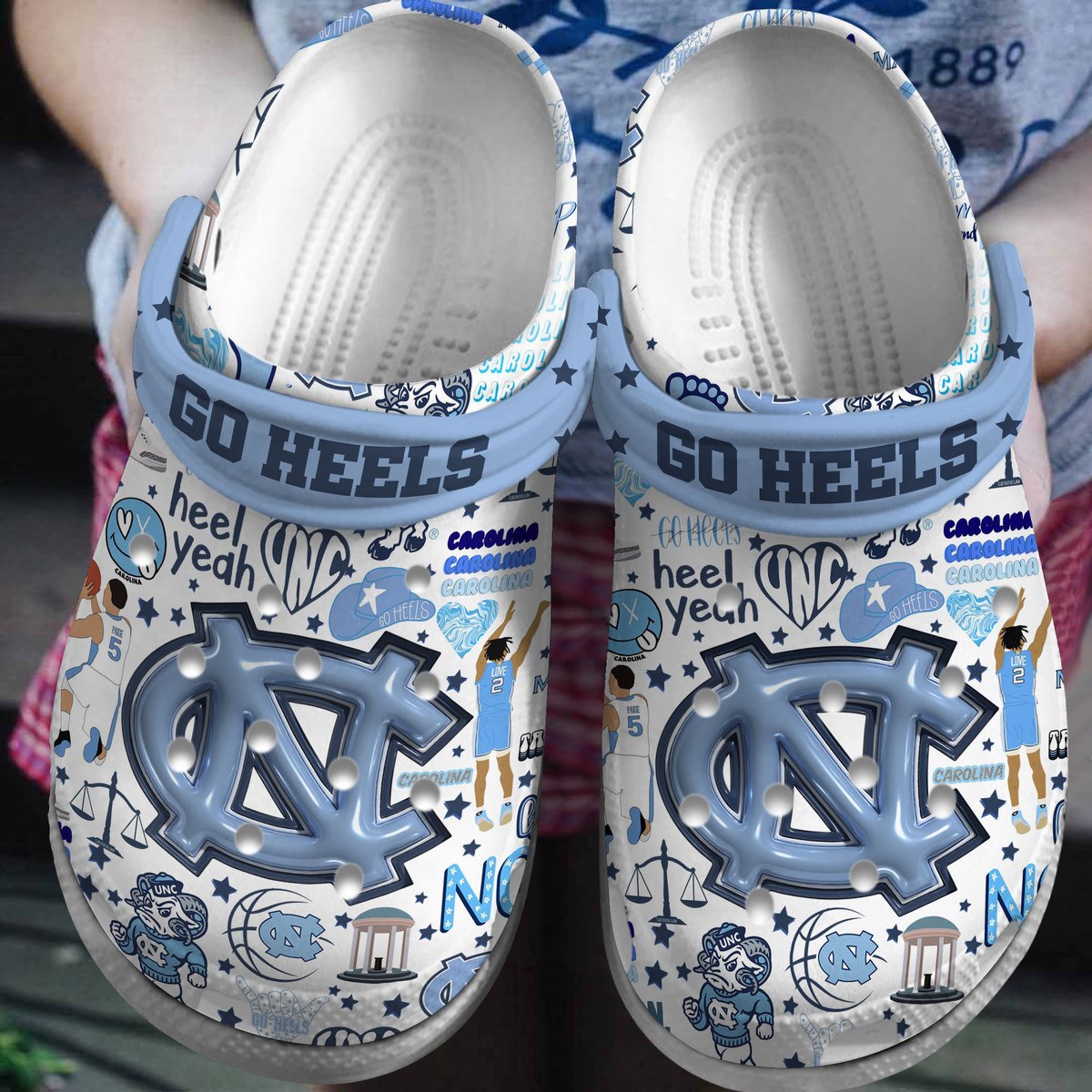North Carolina Tar Heels 2025 NCAA Sport Crocs Clogs For Men Women and Kids - GNL146761