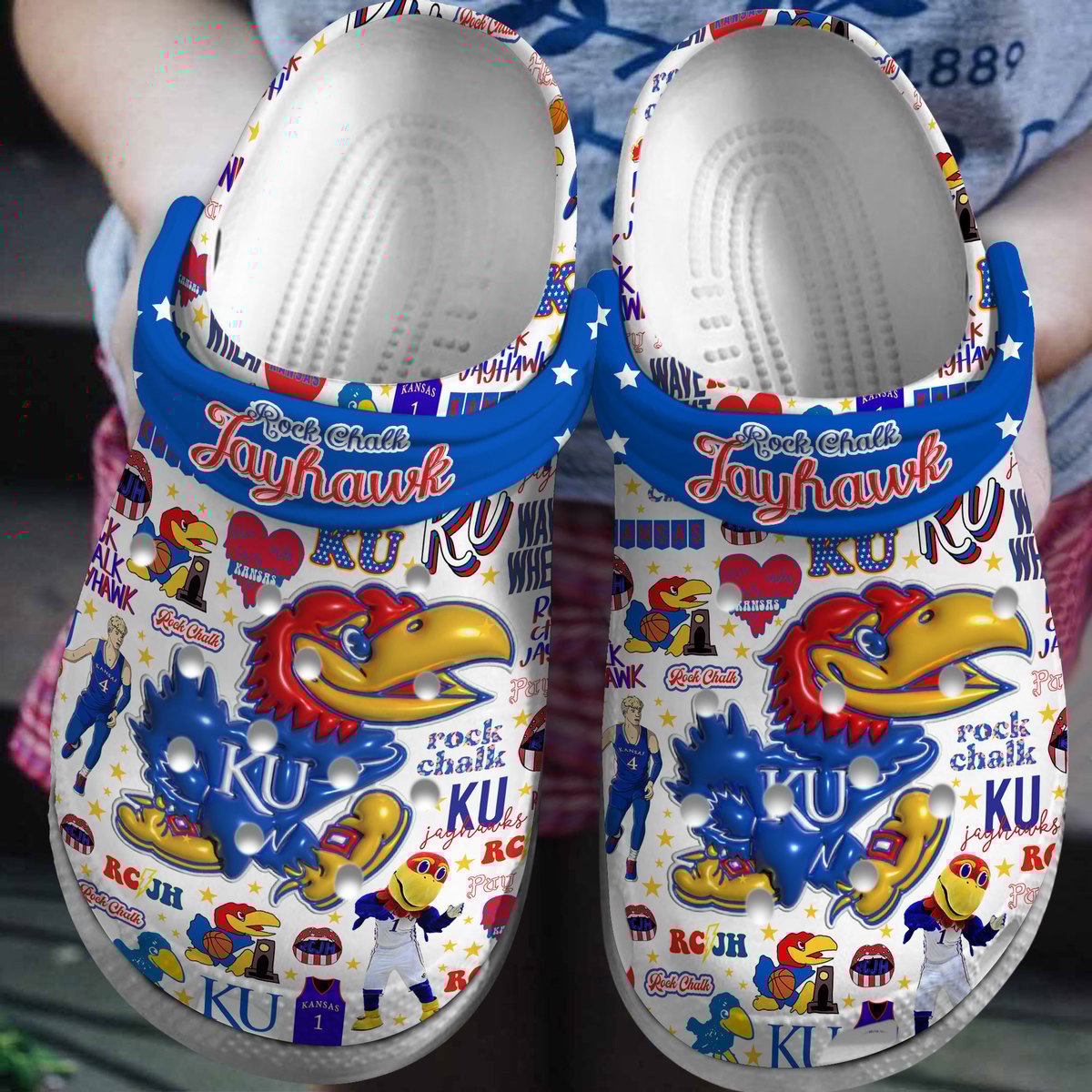 Kansas Jayhawks 2025 NCAA Sport Crocs Clogs For Men Women and Kids - GNL146766