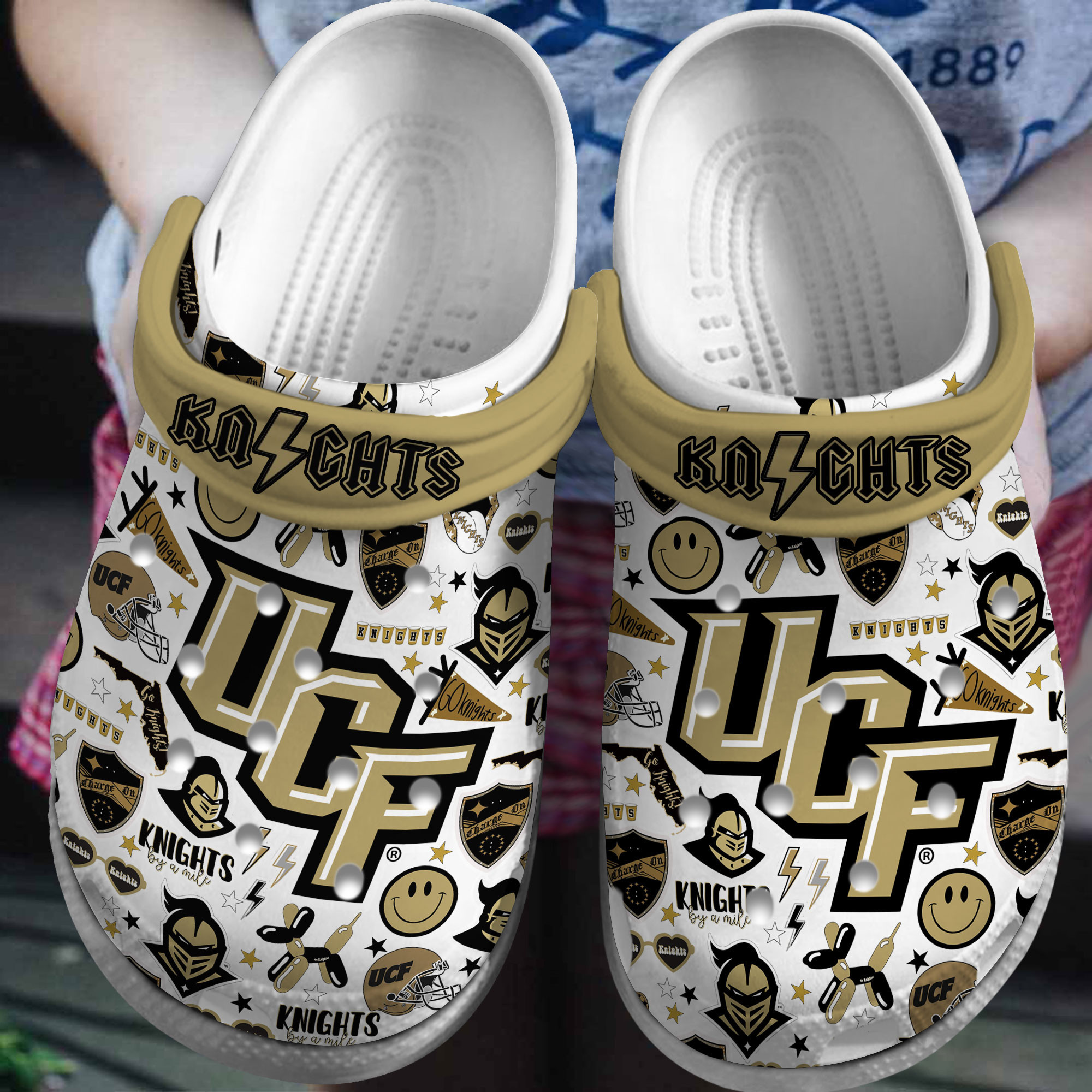 University of Central Florida (UCF) Knights football 2025 NCAA Sport Crocs Clogs For Men Women and Kids