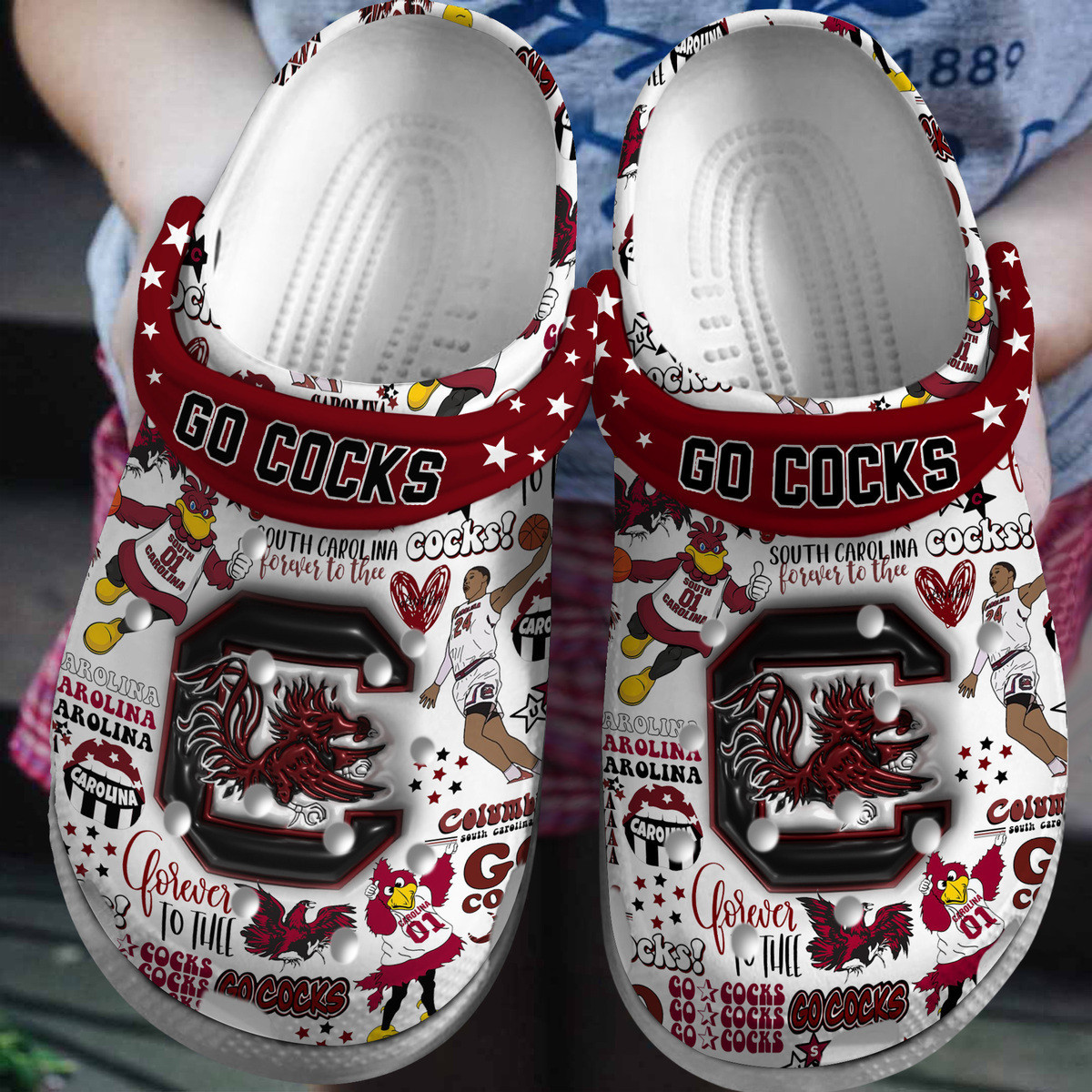 South Carolina Gamecocks 2025 NCAA Sport Crocs Clogs For Men Women and Kids - GNL146774