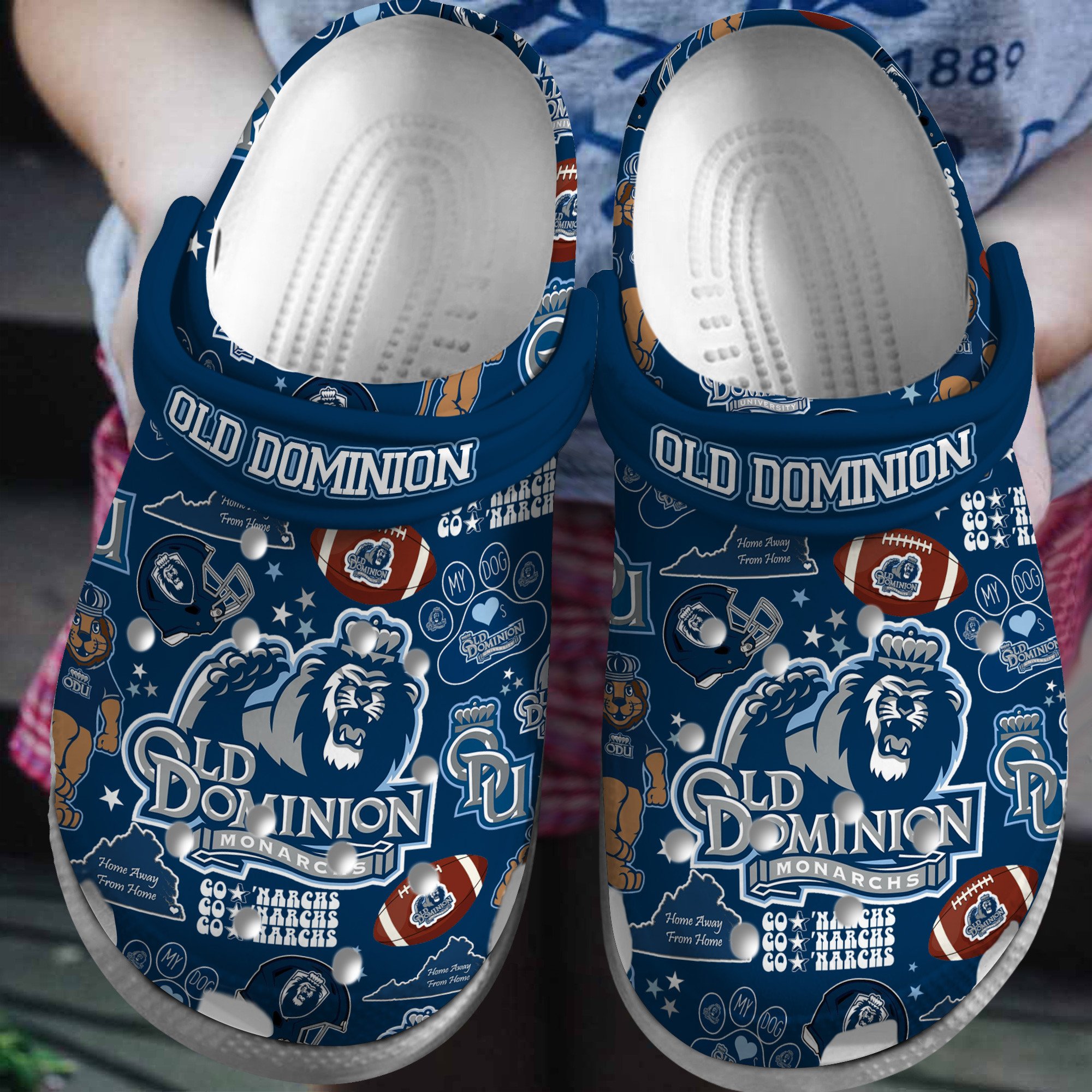 Old Dominion Monarchs men’s basketball 2025 NCAA Sport Crocs Clogs For Men Women and Kids - GNL146793