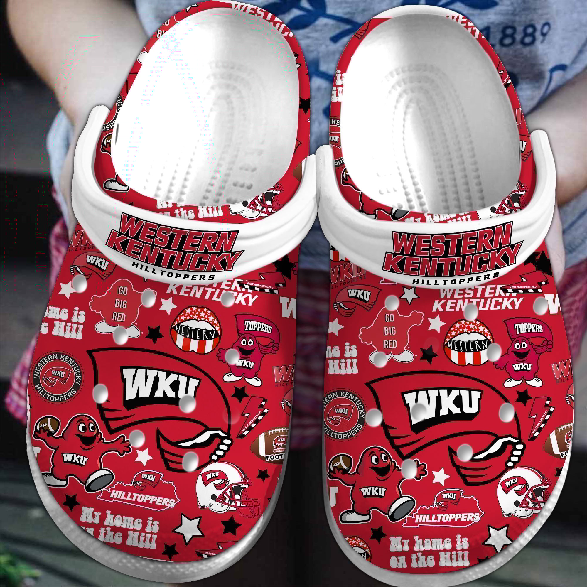 Western Kentucky Hilltoppers 2025 NCAA Sport Crocs Clogs For Men Women and Kids - GNL146792