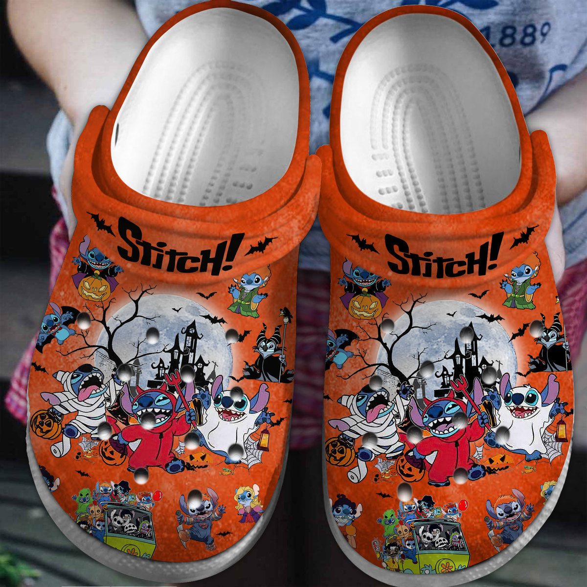 Lilo and Stitch Halloween Cartoon Crocs, Clogs Shoes Comfortable For Men Women and Kids - GNL2614830