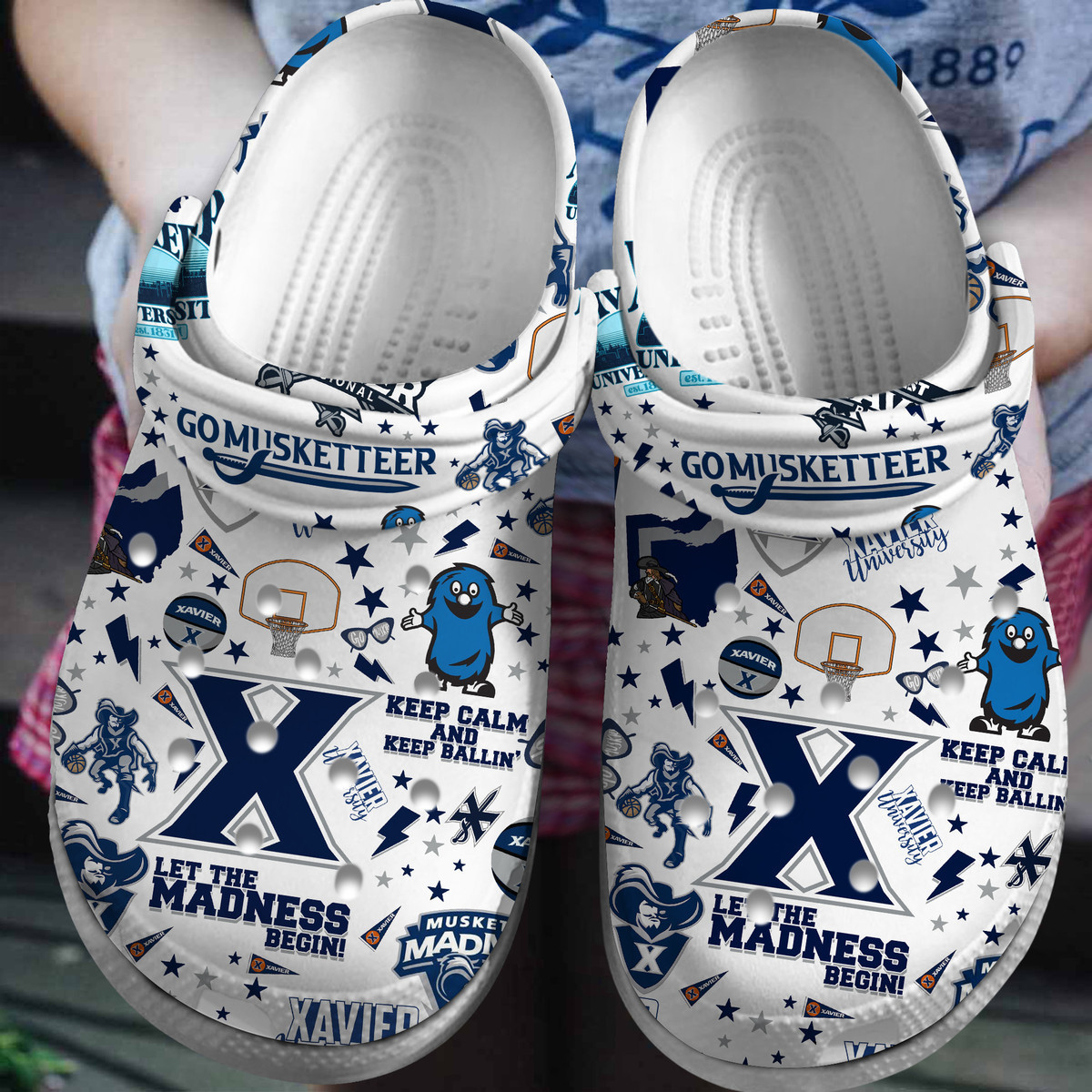 Xavier Musketeers 2025 NCAA SportCrocs Clogs For Men Women and Kids