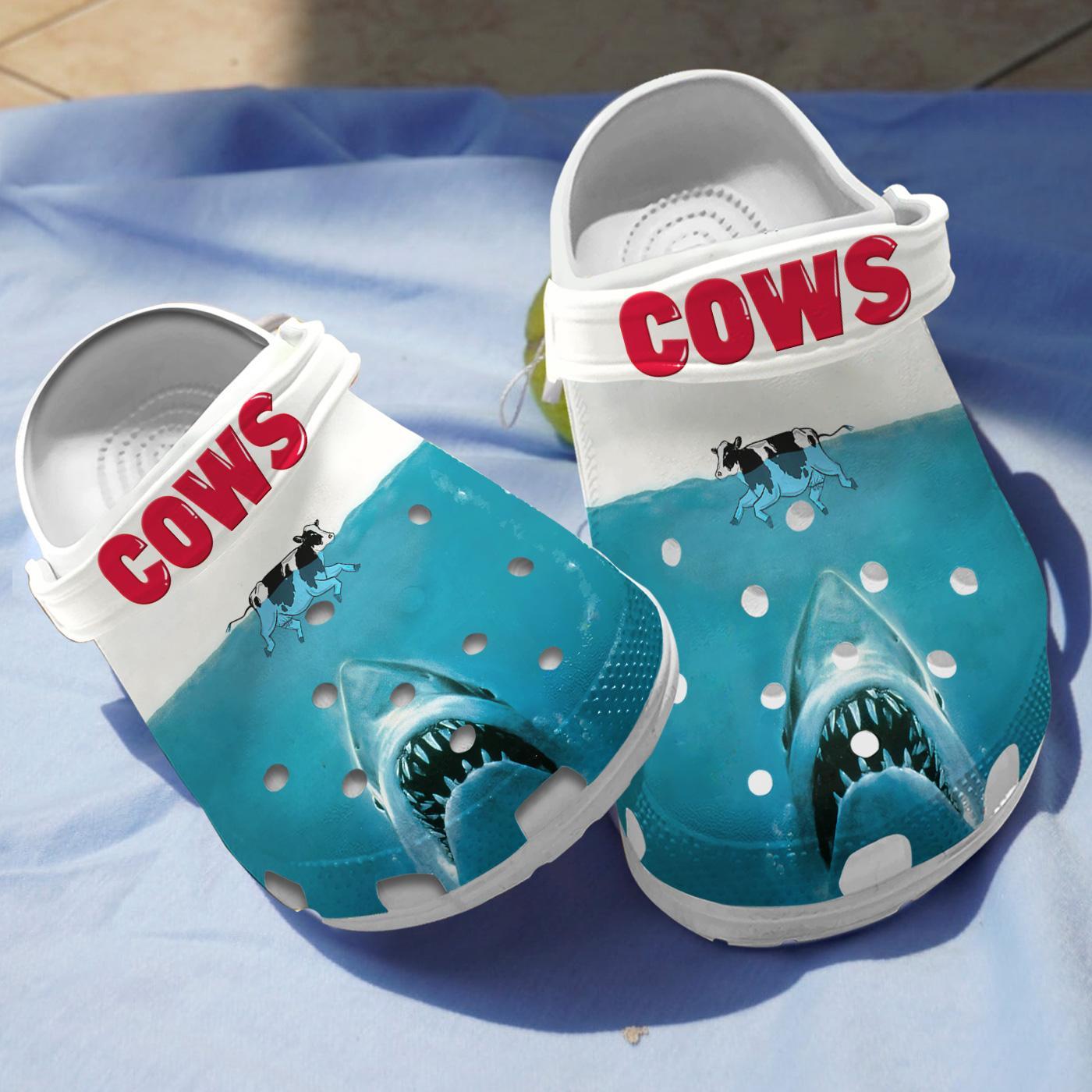 Shark Cows Crocs, Crocs Shoes Comfortable For Men Women and Kids