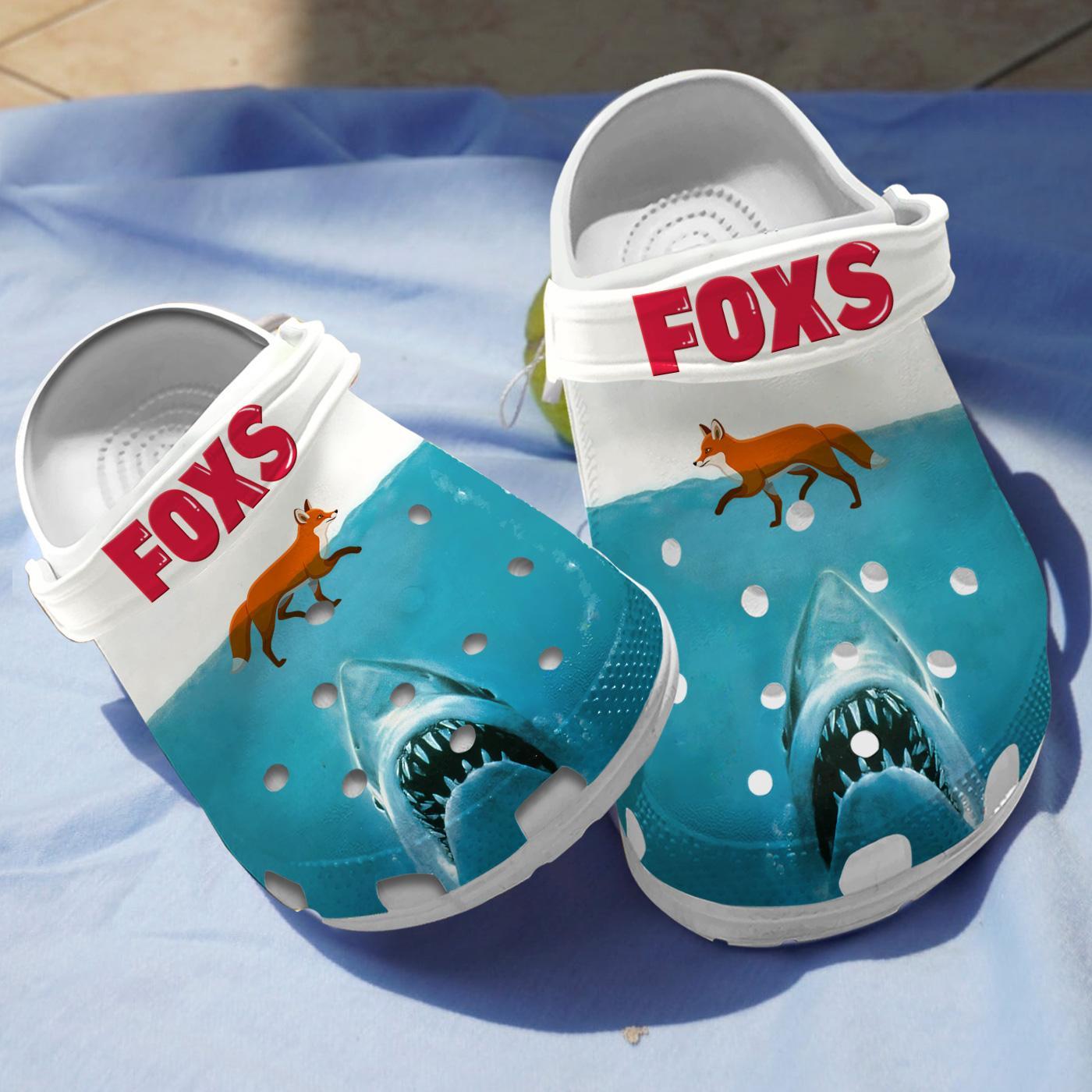 Shark Foxs Crocs, Crocs Shoes Comfortable For Men Women and Kids