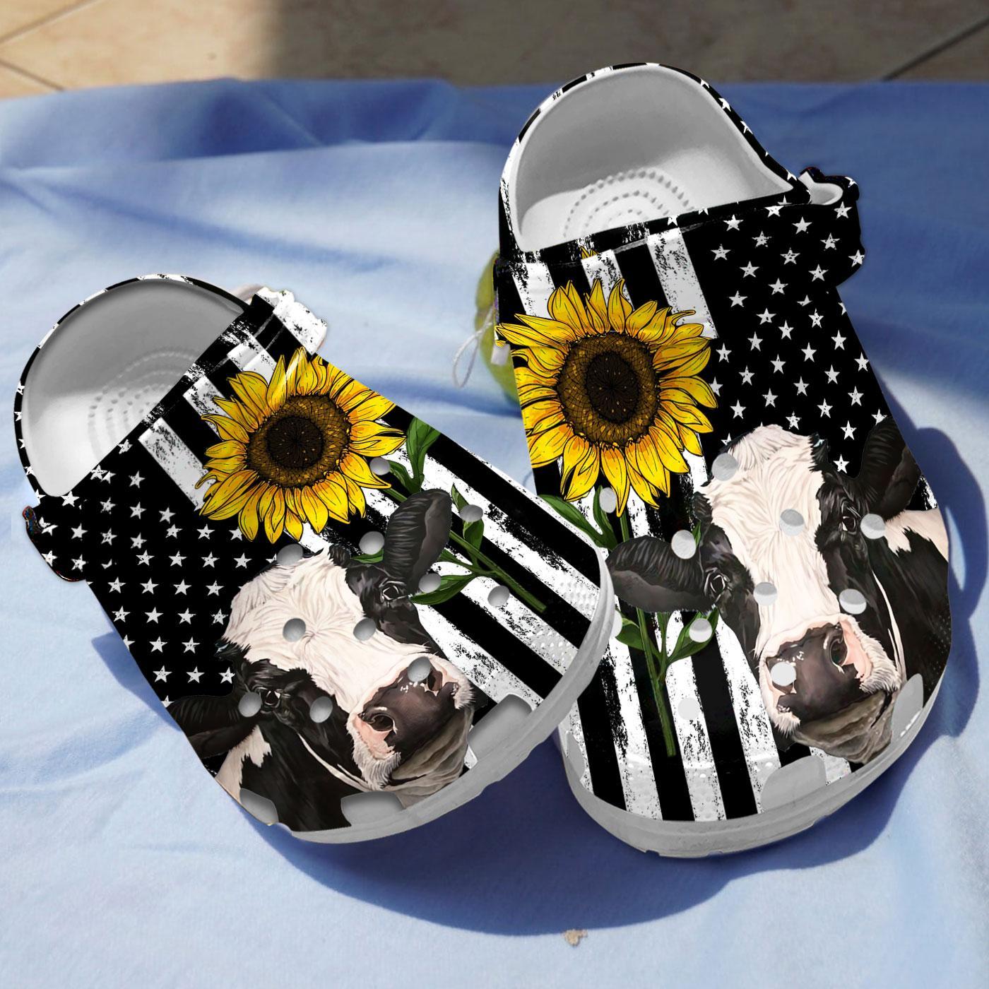 Love Cow Crocs, Crocs Shoes Comfortable For Men Women and Kids