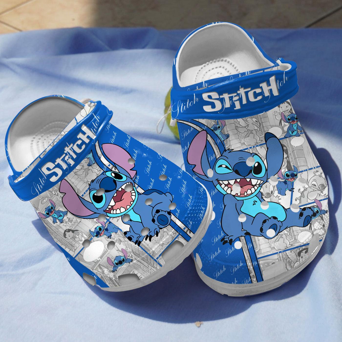 Stitch Cartoon Crocs, Clogs Shoes Comfortable For Men Women and Kids - GNL2614628