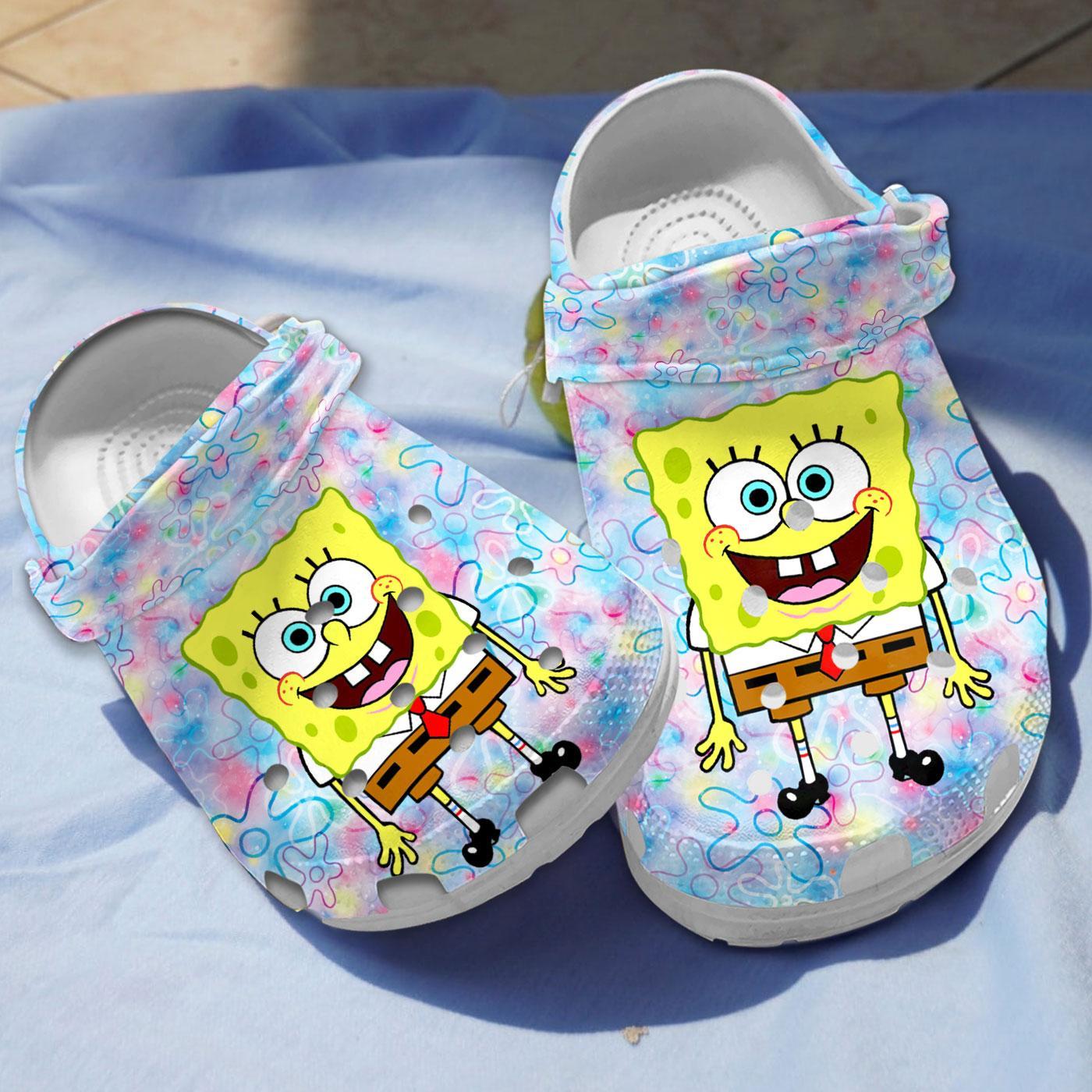 Spongebob Squarepants Cartoon Crocs, Clogs Shoes Comfortable For Men Women and Kids - GNL2614627