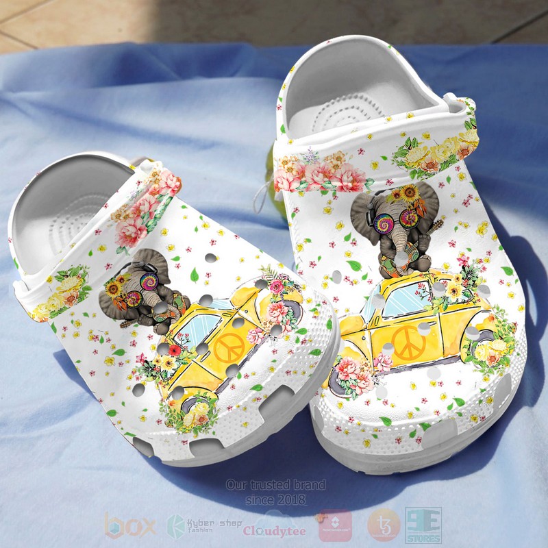 Elephant Hippie Crocs, Crocs Shoes Comfortable For Men Women and Kids