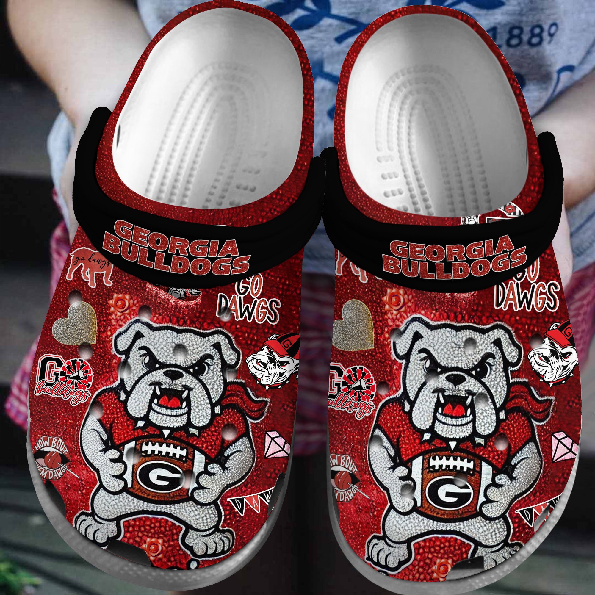 Georgia Bulldogs 2025 NCAA Sport Crocs Clogs For Men Women and Kids - GNL146817