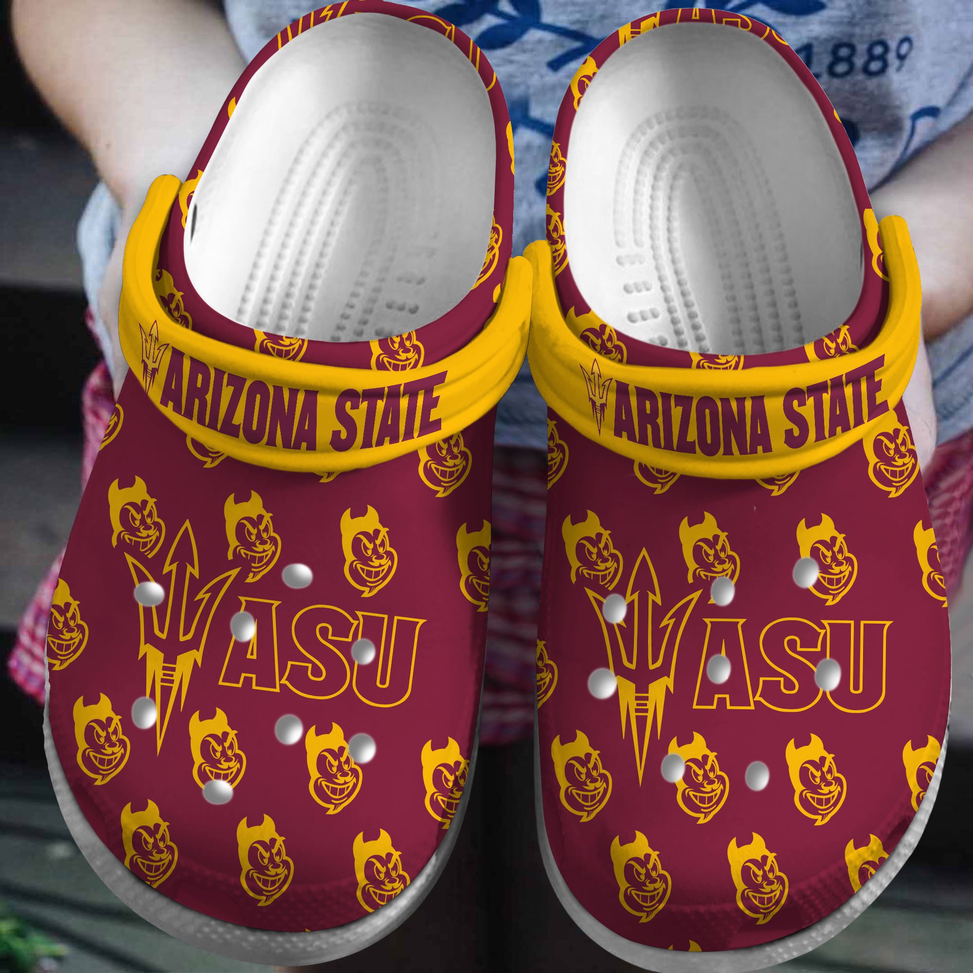Arizona State Sun Devils 2025 NCAA Sport Crocs Clogs For Men Women and Kids - GNL146816