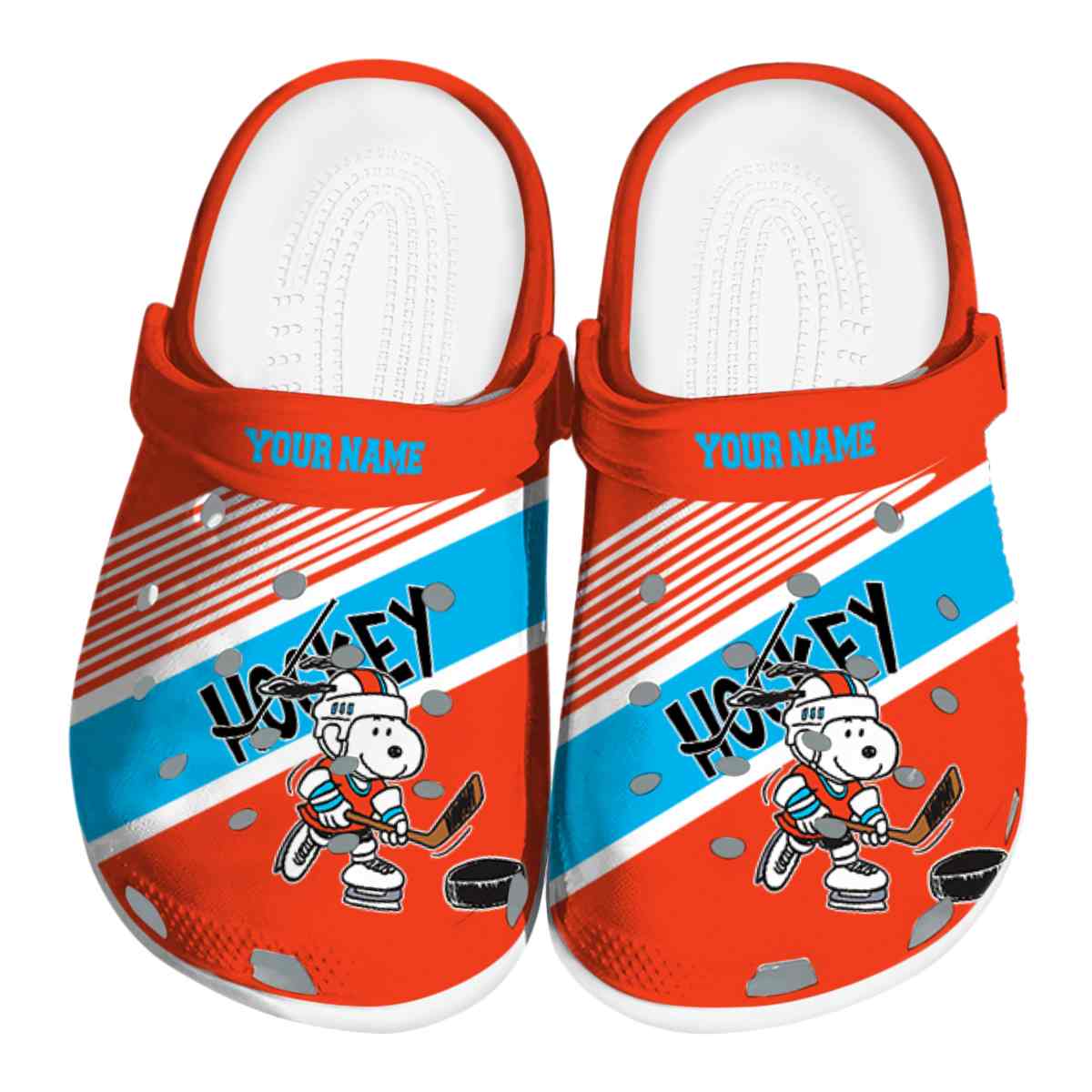 Snoopy Hockey Cartoon Sport Crocs, Clogs Shoes Comfortable For Men Women and Kids - GNL2614657