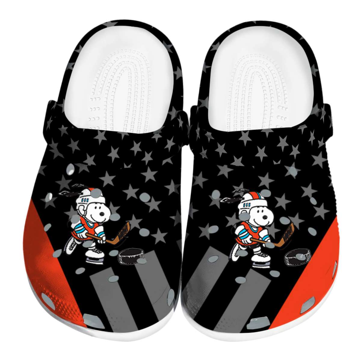 Snoopy Hockey Cartoon Sport Crocs, Clogs Shoes Comfortable For Men Women and Kids - GNL2614659