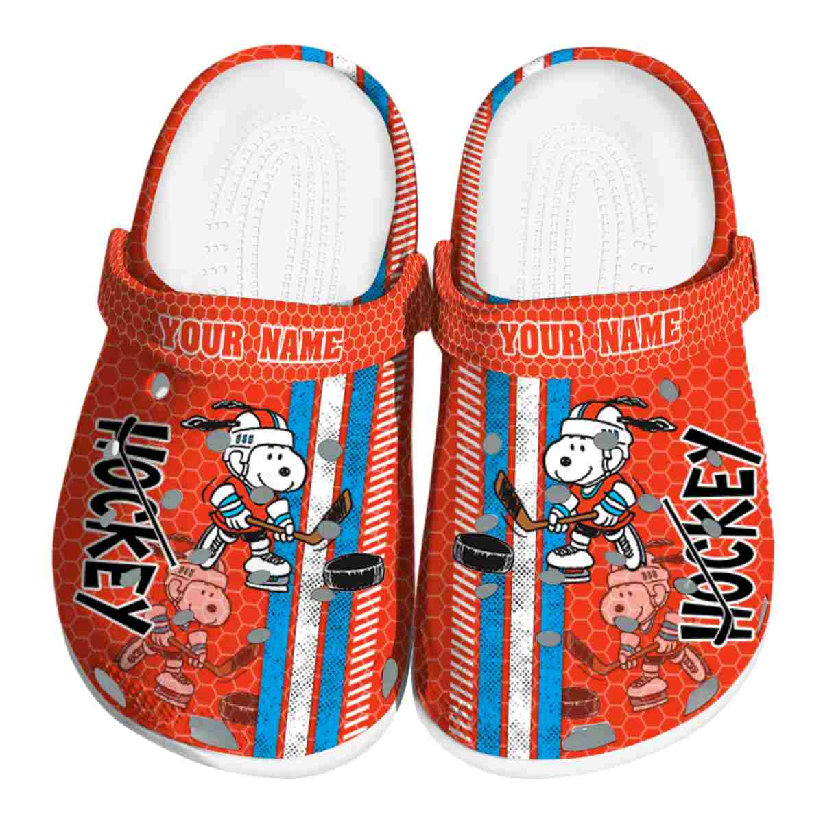 Snoopy Hockey Cartoon Sport Crocs, Clogs Shoes Comfortable For Men Women and Kids - GNL2614648