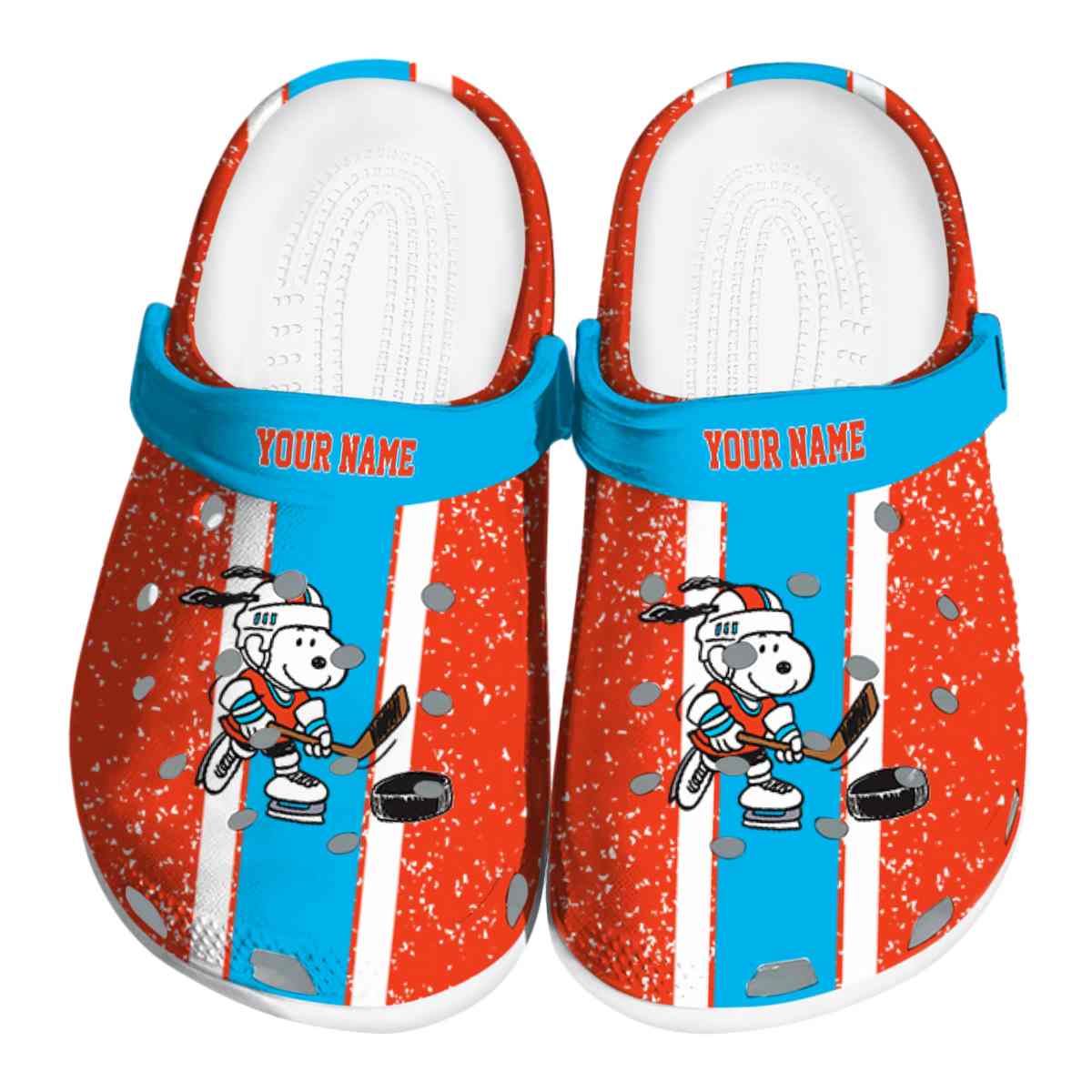 Snoopy Hockey Cartoon Sport Crocs, Clogs Shoes Comfortable For Men Women and Kids - GNL2614652