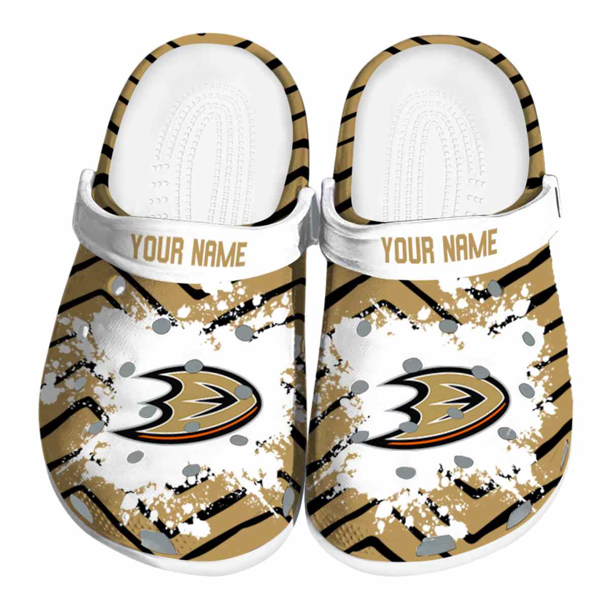 Anaheim Ducks NHL 2025 Sport Clogs Ultra Comfortable Sports Couple Shoes