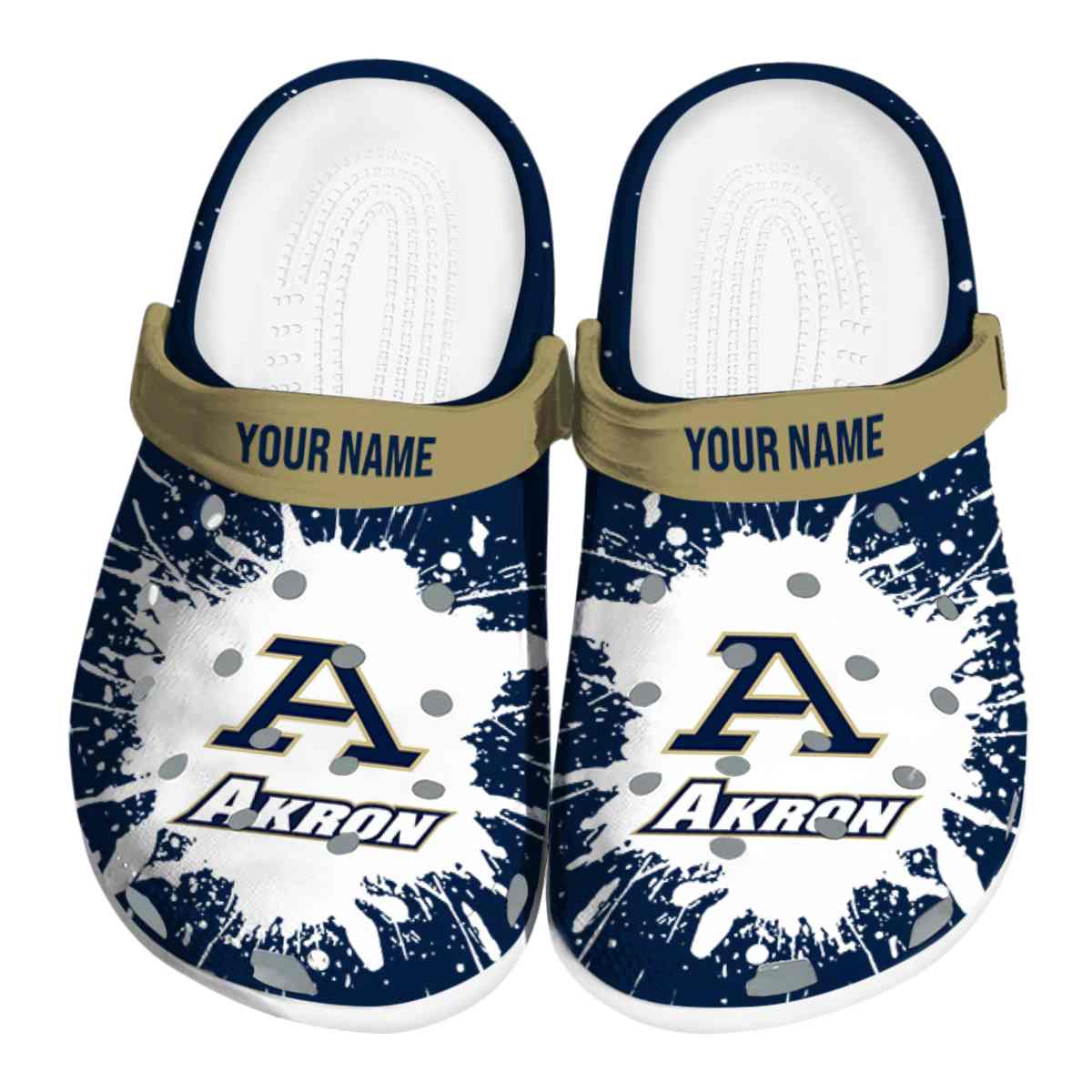 Akron Zips 2025 NCAA Sport Crocs Clogs For Men Women and Kids - GNL146832