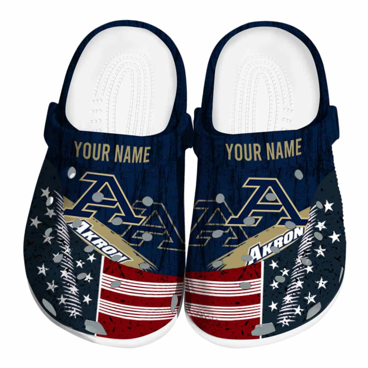 Akron Zips 2025 NCAA Sport Crocs Clogs For Men Women and Kids - GNL146853