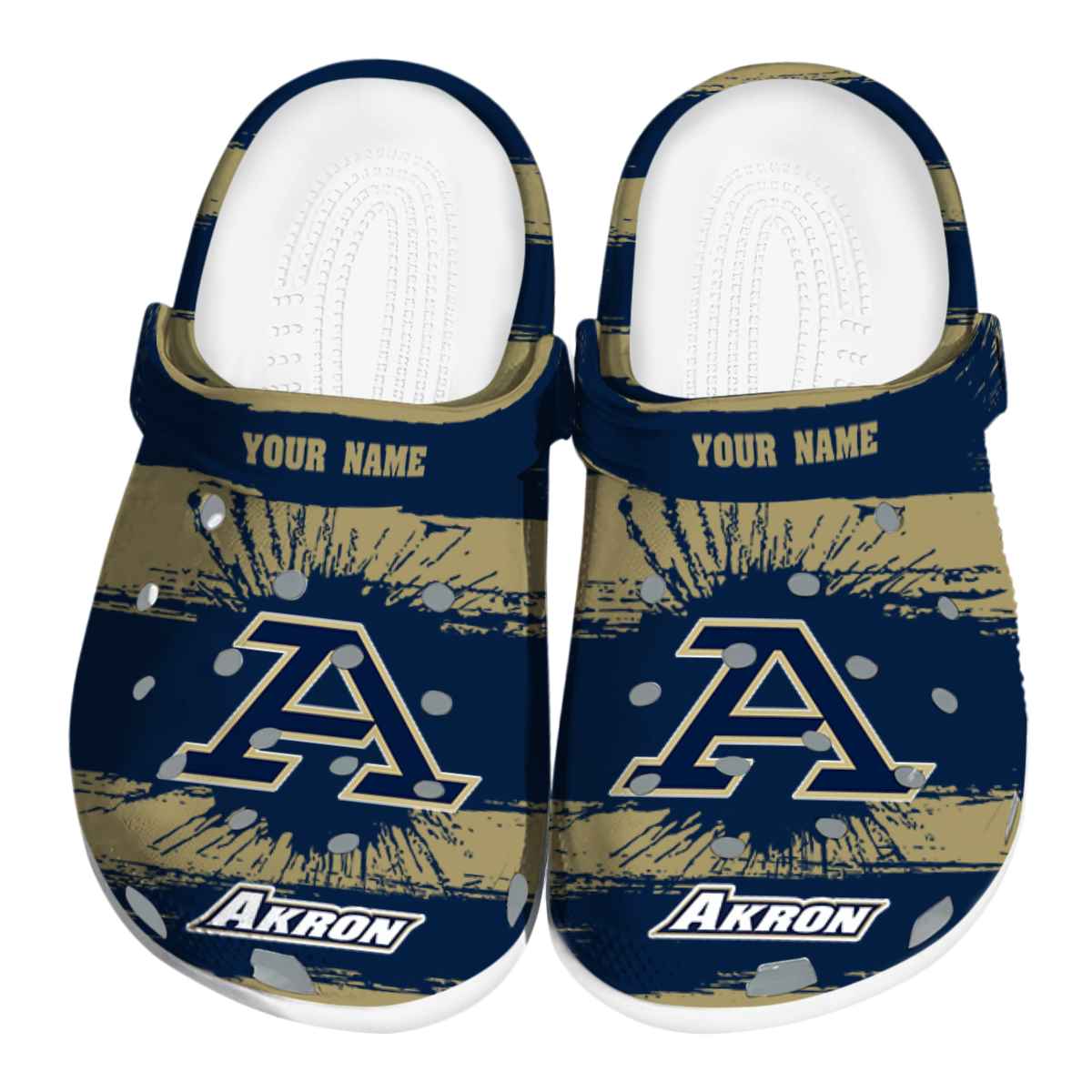 Akron Zips 2025 NCAA Sport Crocs Clogs For Men Women and Kids - GNL146841