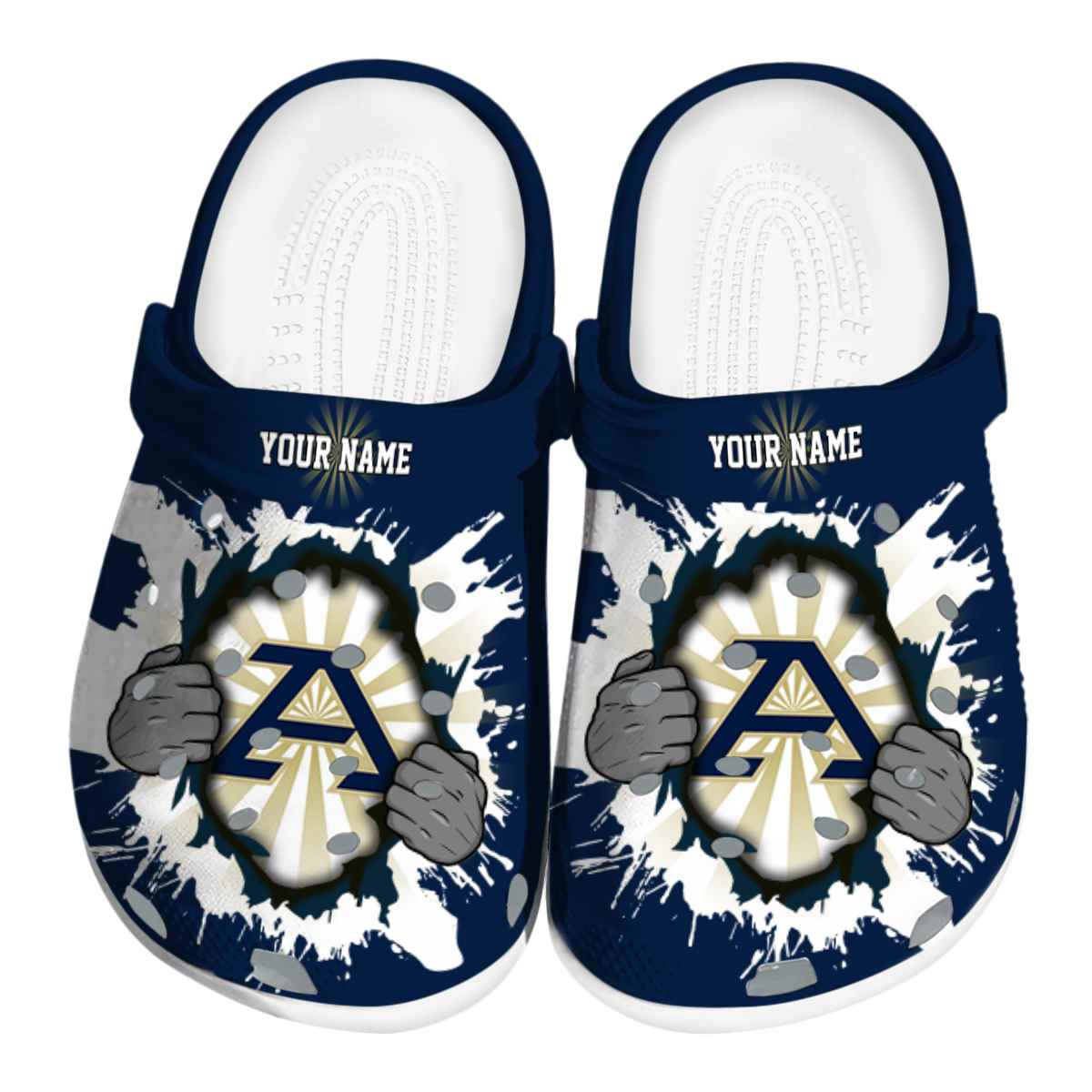 Akron Zips 2025 NCAA Sport Crocs Clogs For Men Women and Kids - GNL146866