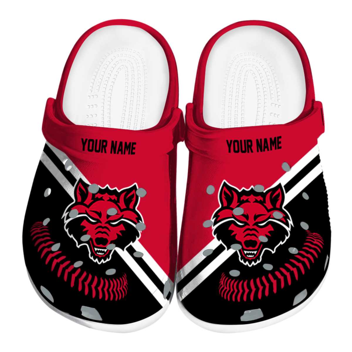 Arkansas State Red Wolves 2025 NCAA Sport Crocs Clogs For Men Women and Kids - GNL1461059