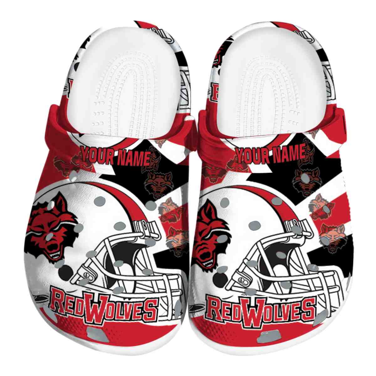 Arkansas State Red Wolves 2025 NCAA Sport Crocs Clogs For Men Women and Kids - GNL1461073