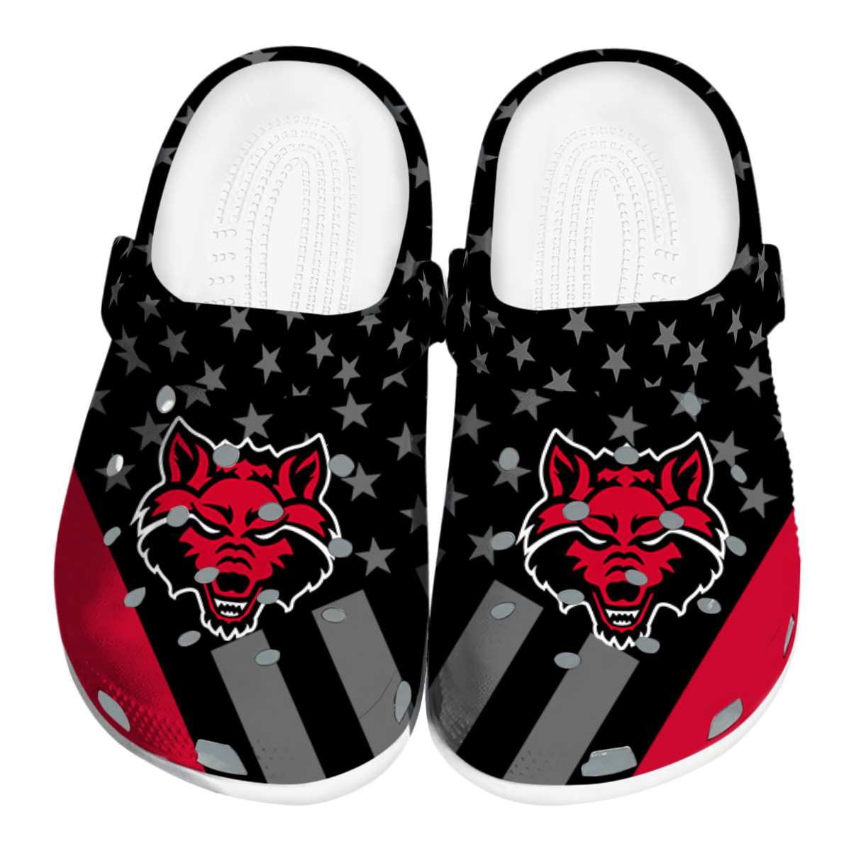 Arkansas State Red Wolves 2025 NCAA Sport Crocs Clogs For Men Women and Kids - GNL1461071