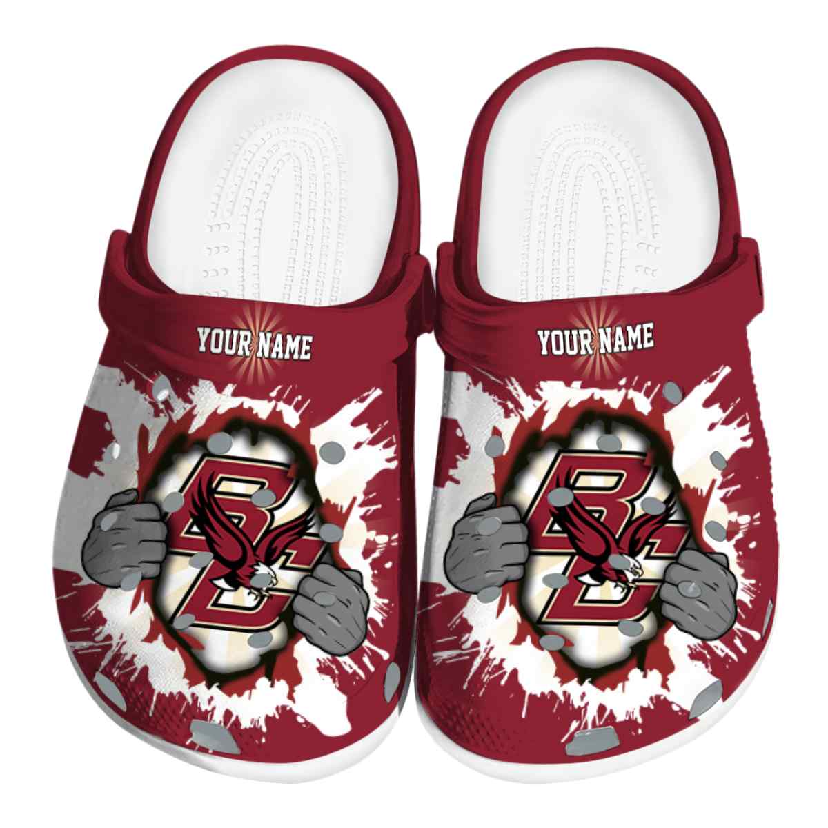 Boston College Eagles 2025 NCAA Sport Crocs Clogs For Men Women and Kids - GNL1461277