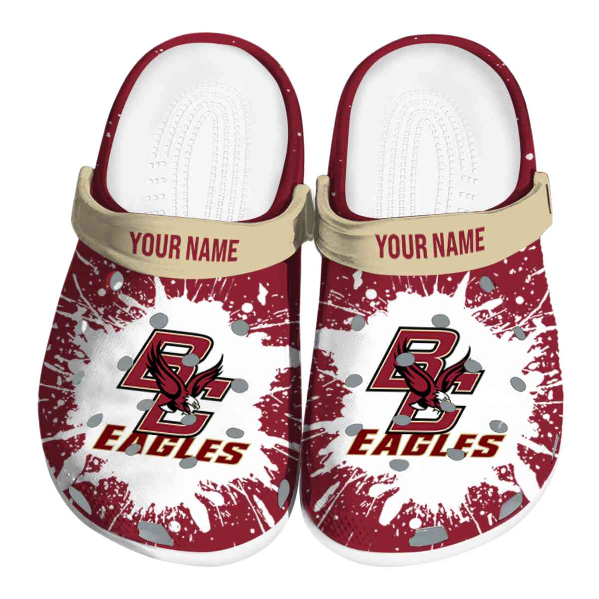 Boston College Eagles 2025 NCAA Sport Crocs Clogs For Men Women and Kids - GNL1461280
