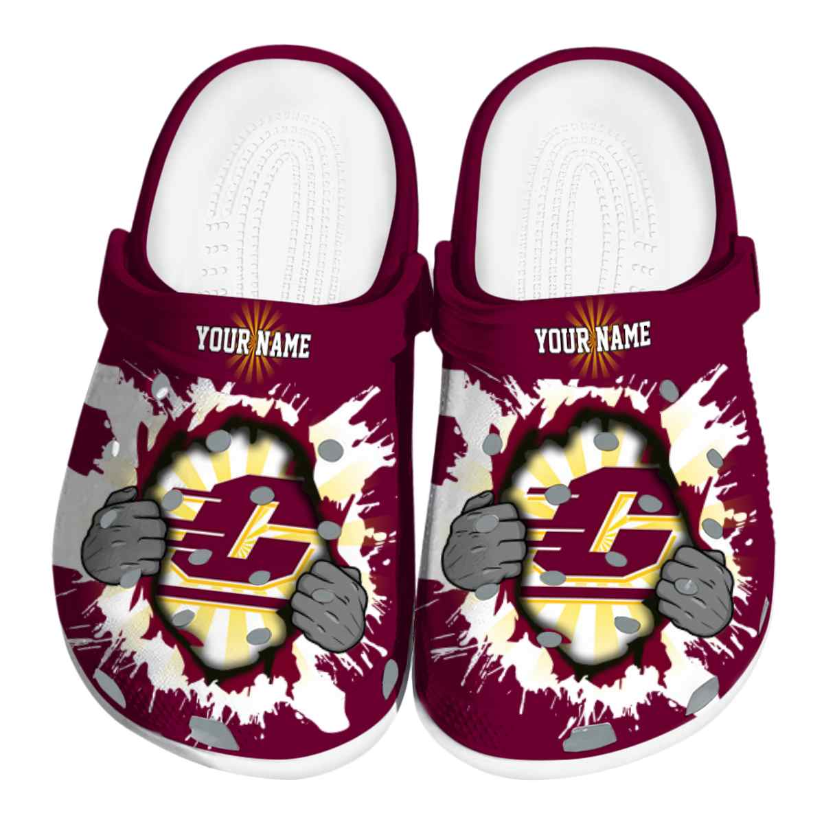 Central Michigan Chippewas 2025 NCAA Sport Crocs Clogs For Men Women and Kids - GNL1461445