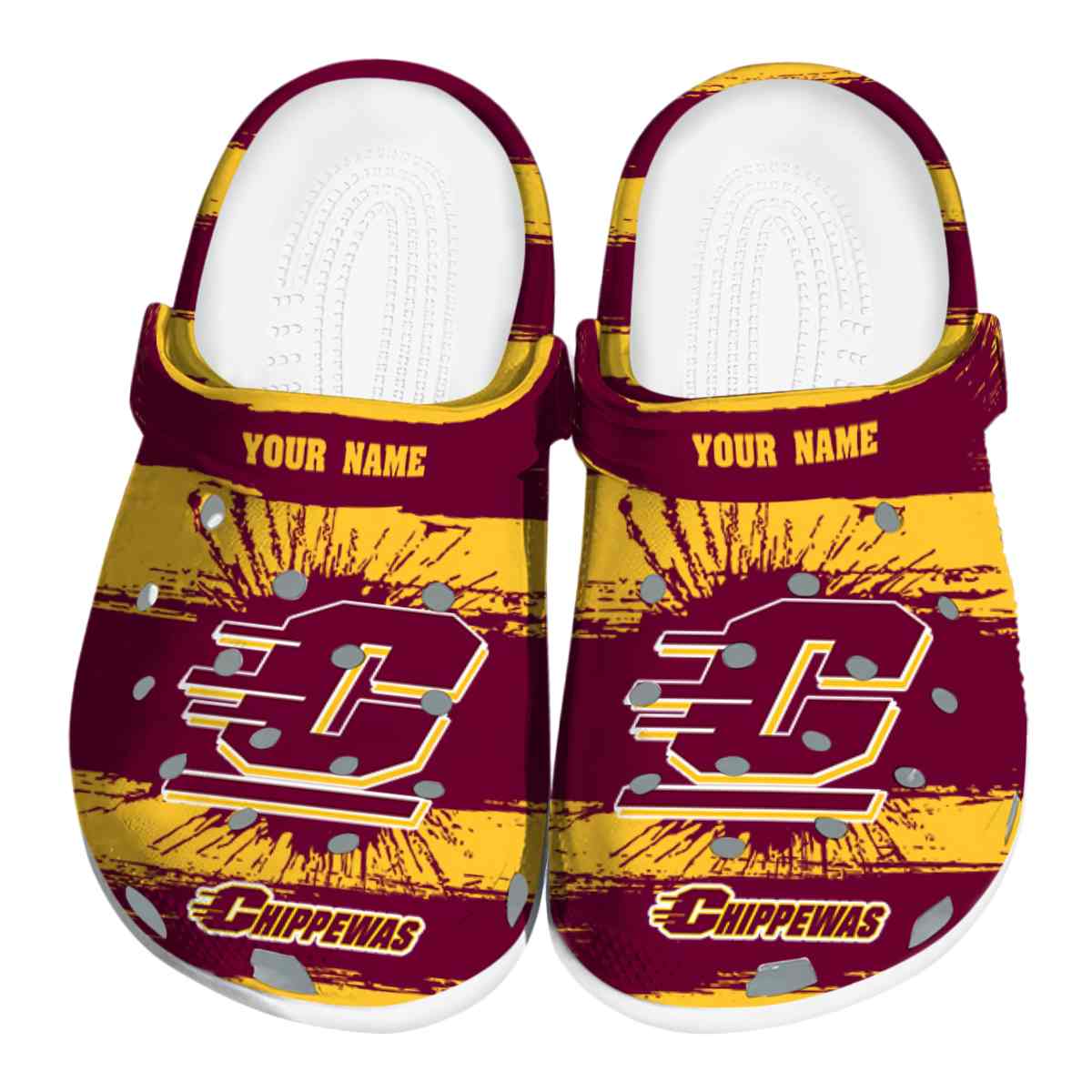 Central Michigan Chippewas 2025 NCAA Sport Crocs Clogs For Men Women and Kids - GNL1461448