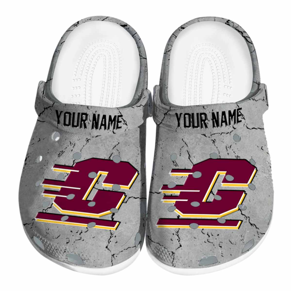 Central Michigan Chippewas 2025 NCAA Sport Crocs Clogs For Men Women and Kids - GNL1461440
