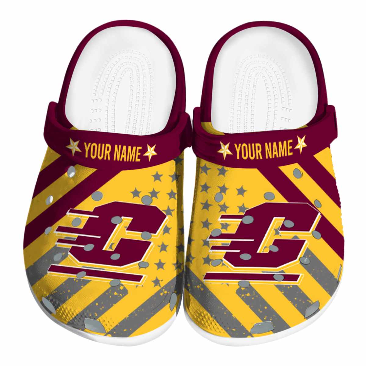 Central Michigan Chippewas 2025 NCAA Sport Crocs Clogs For Men Women and Kids - GNL1461431