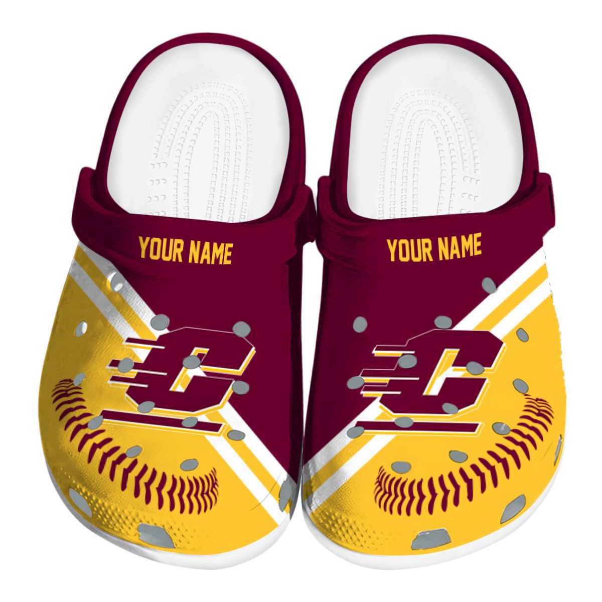 Central Michigan Chippewas 2025 NCAA Sport Crocs Clogs For Men Women and Kids - GNL1461446