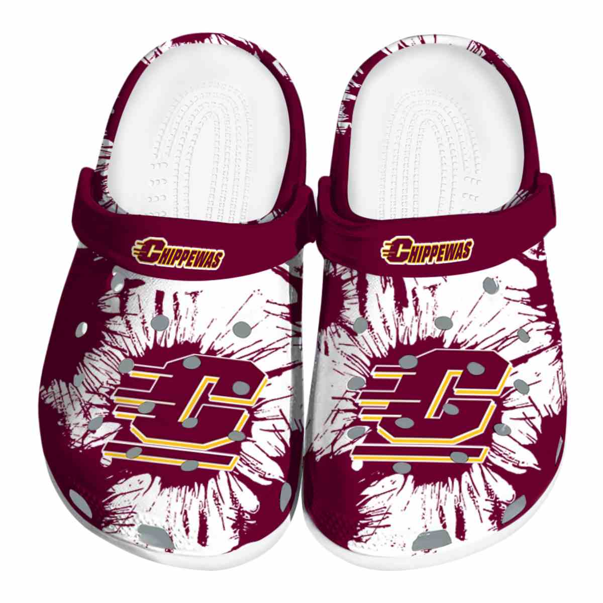 Central Michigan Chippewas 2025 NCAA Sport Crocs Clogs For Men Women and Kids - GNL1461464