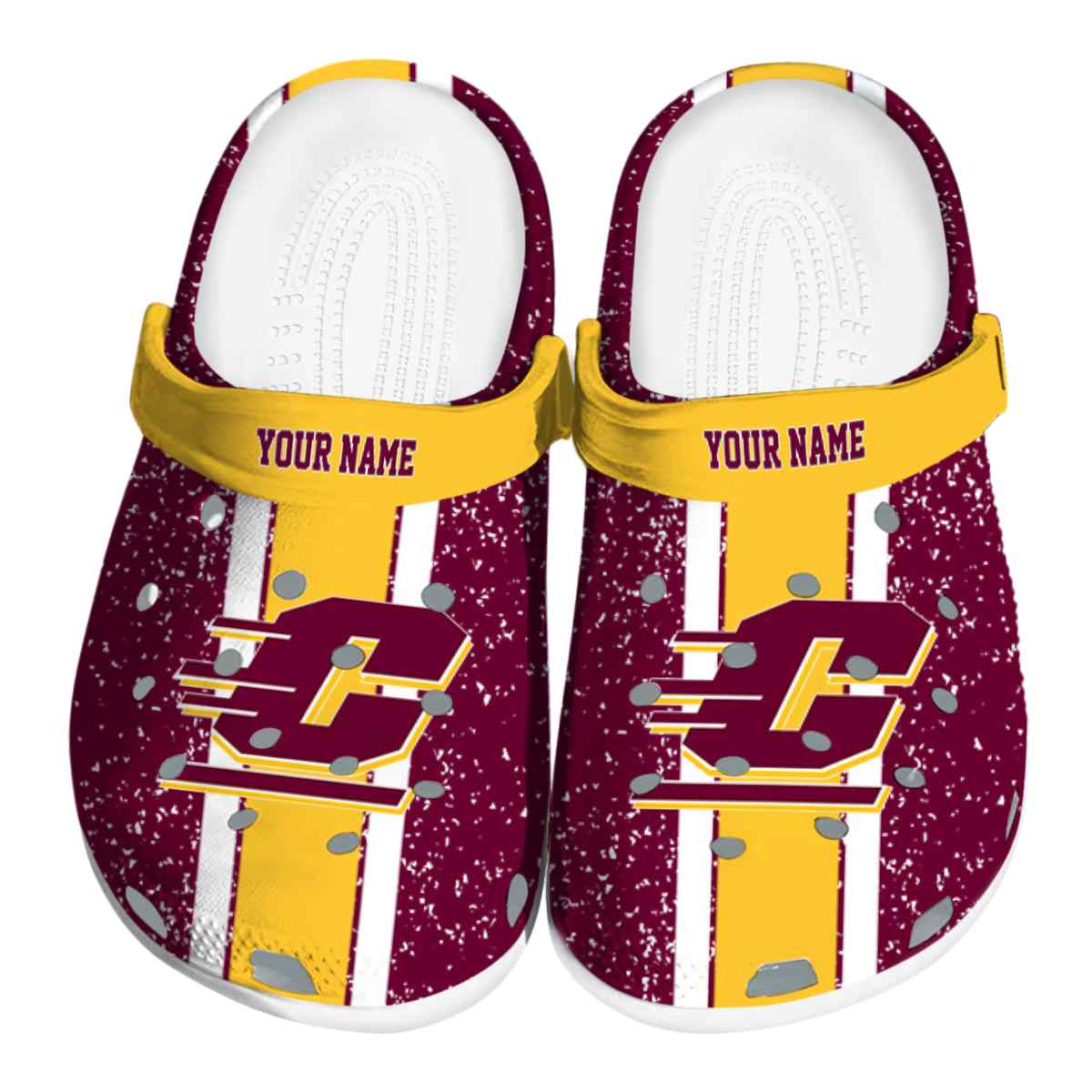 Central Michigan Chippewas 2025 NCAA Sport Crocs Clogs For Men Women and Kids - GNL1461471