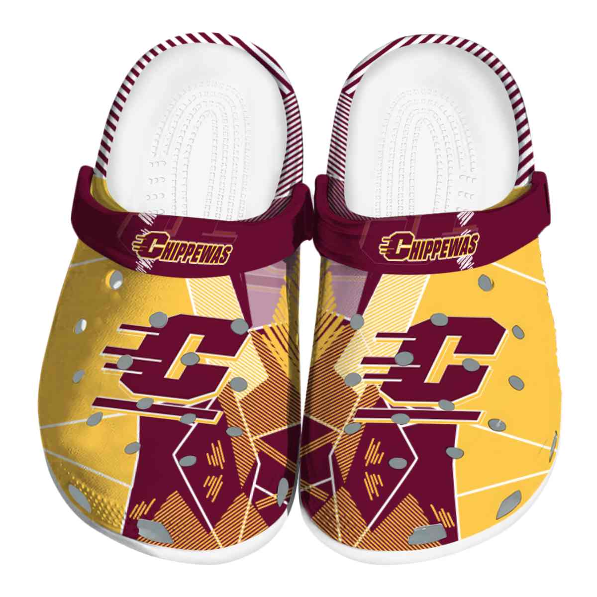 Central Michigan Chippewas 2025 NCAA Sport Crocs Clogs For Men Women and Kids - GNL1461475