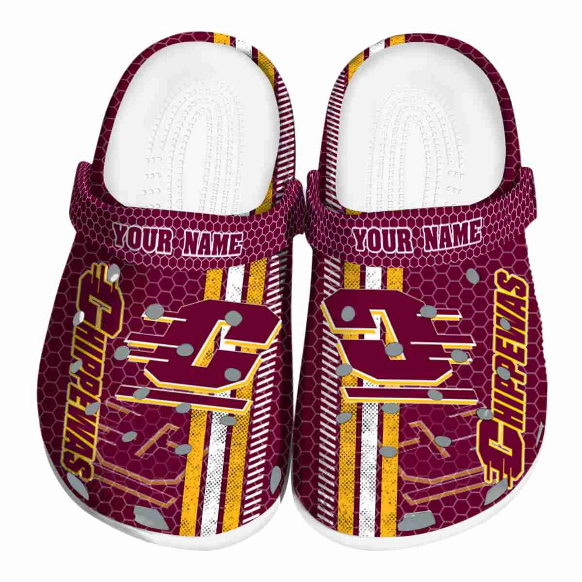 Central Michigan Chippewas 2025 NCAA Sport Crocs Clogs For Men Women and Kids - GNL1461468