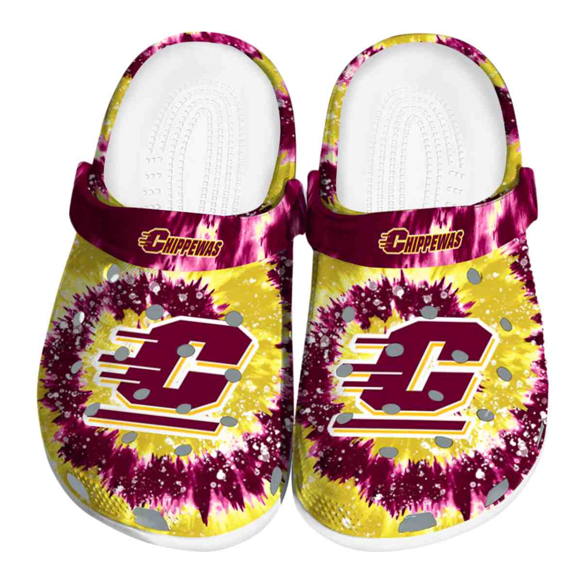 Central Michigan Chippewas 2025 NCAA Sport Crocs Clogs For Men Women and Kids - GNL1461472