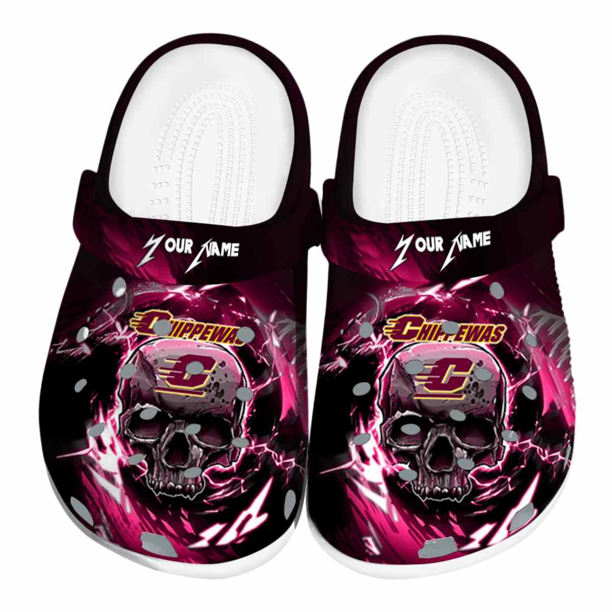 Central Michigan Chippewas 2025 NCAA Sport Crocs Clogs For Men Women and Kids - GNL1461465