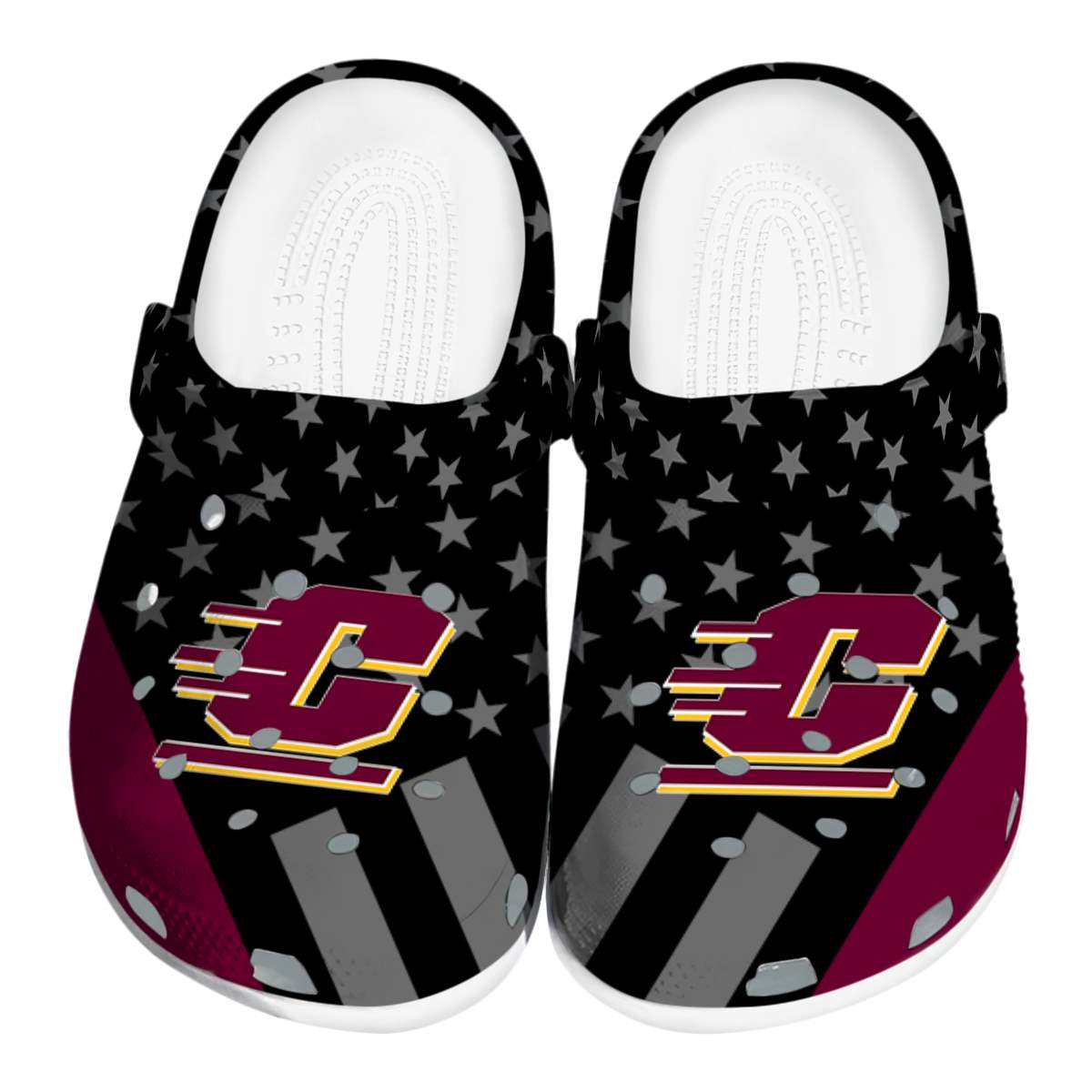 Central Michigan Chippewas 2025 NCAA Sport Crocs Clogs For Men Women and Kids - GNL1461483