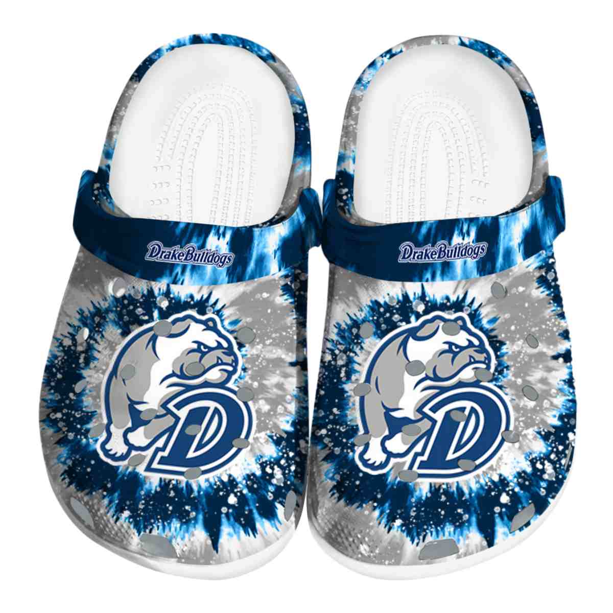 Drake Bulldogs 2025 NCAA Sport Crocs Clogs For Men Women and Kids - GNL1461798